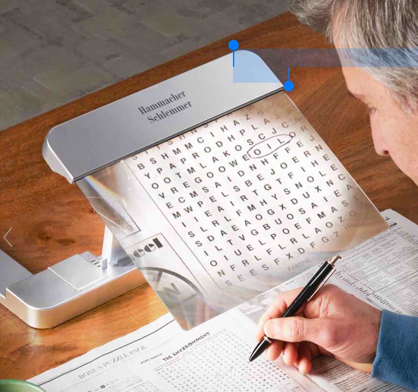 The Full Page Illuminated Desktop Magnifier