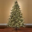 the world's best prelit noble fir (8 1/2 foot full) 8.5 ( incomplete 1 box )
