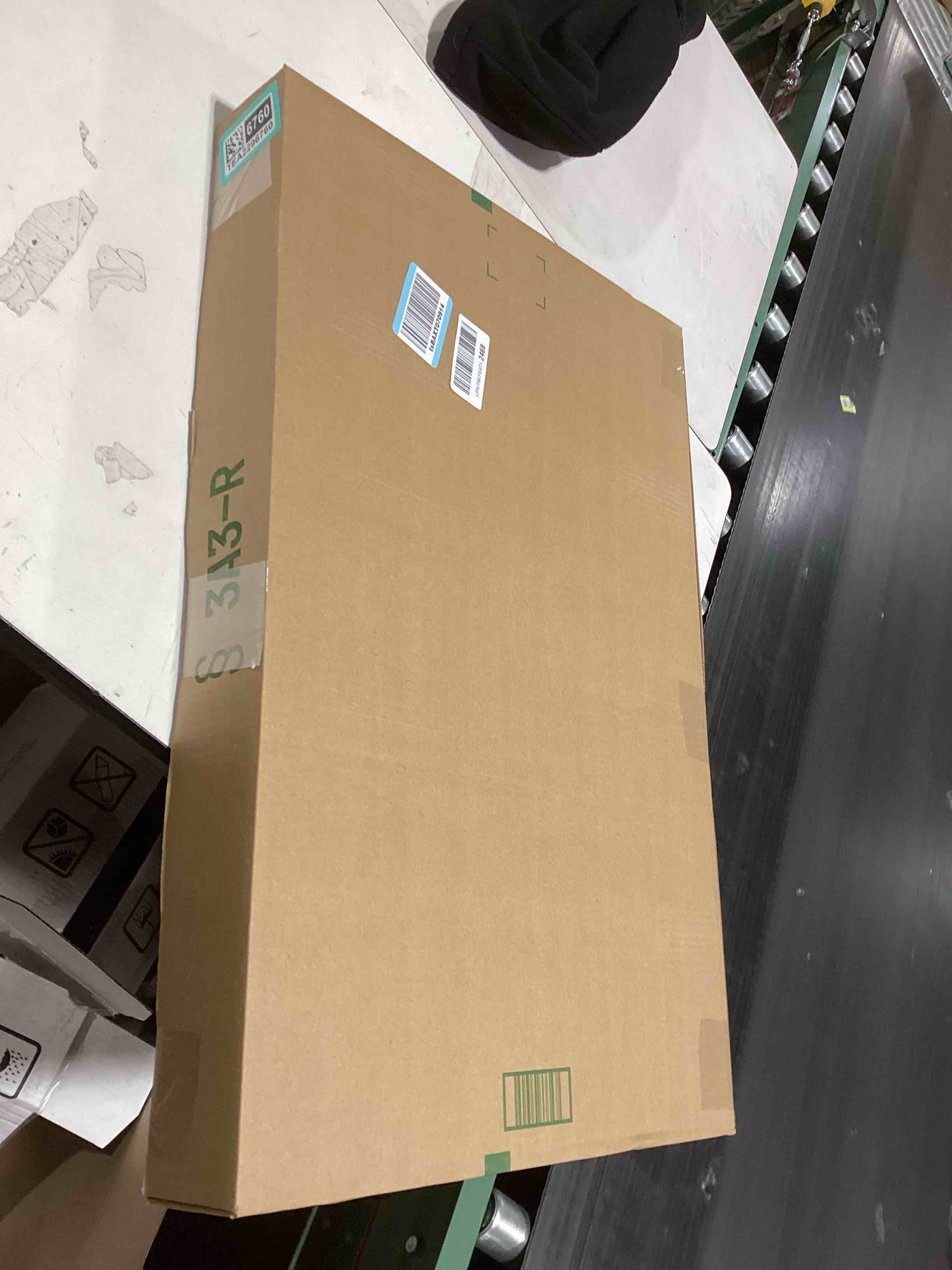 Condition photo showing As Is for upsimples 18x24 Picture Frame, Display Pictures 16x20 with Mat or 18 x 24 Without, Wall Hanging Poster Frames, White, 1 Pack White 18x24