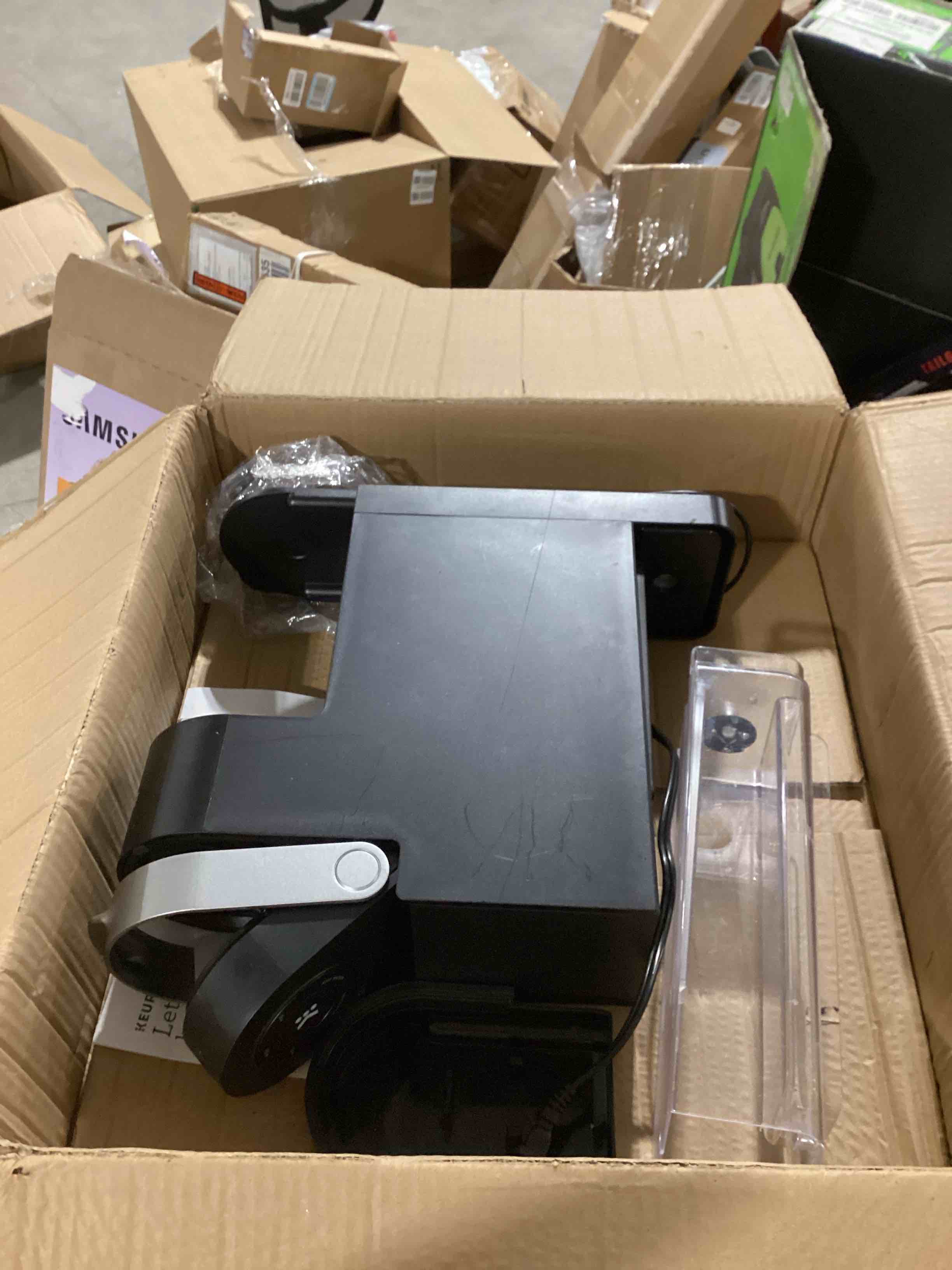 Condition photo showing As Is for Keurig K-Slim Single Serve K-Cup Pod Coffee Maker, Multistream Technology, 3 Brew Sizes, Slim and Sleek Design, 46oz Removable Reservoir, Black