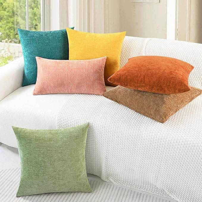 Assorted lot of home improvement items (covers chair-pillows, etc.) (color, size, print may vary) 