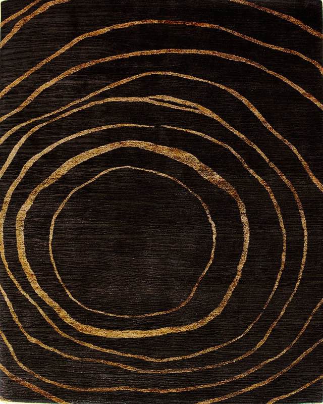 8’x10’ Rumors Wheat - Chocolate Rug by Christopher Fareed Design Studios