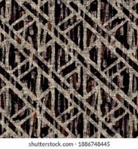 4’11”x 6’ Seamless Sepia Grunge Geometric Print Texture Stock Illustration