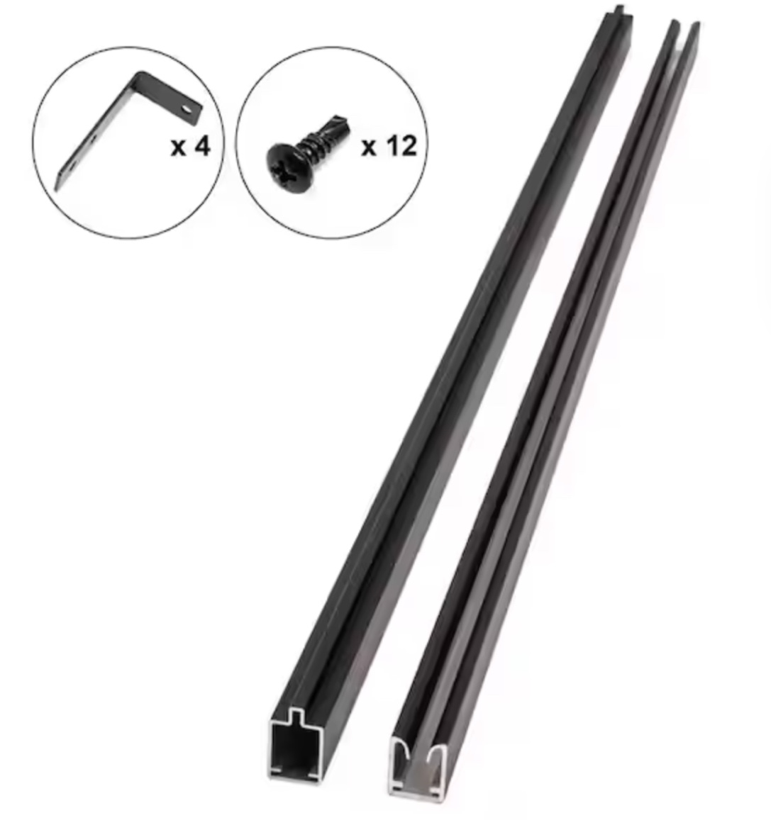 Select Surface Aluminum rails for composite fence 5.90’x0.98”x0.79”