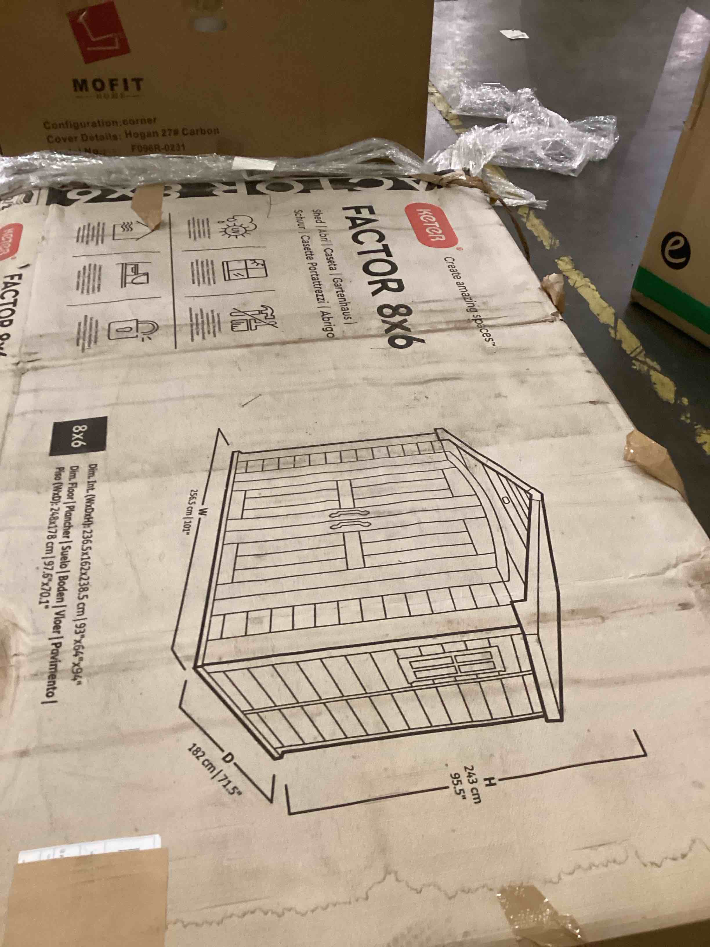 8x6 Factor shed box 2 of 2