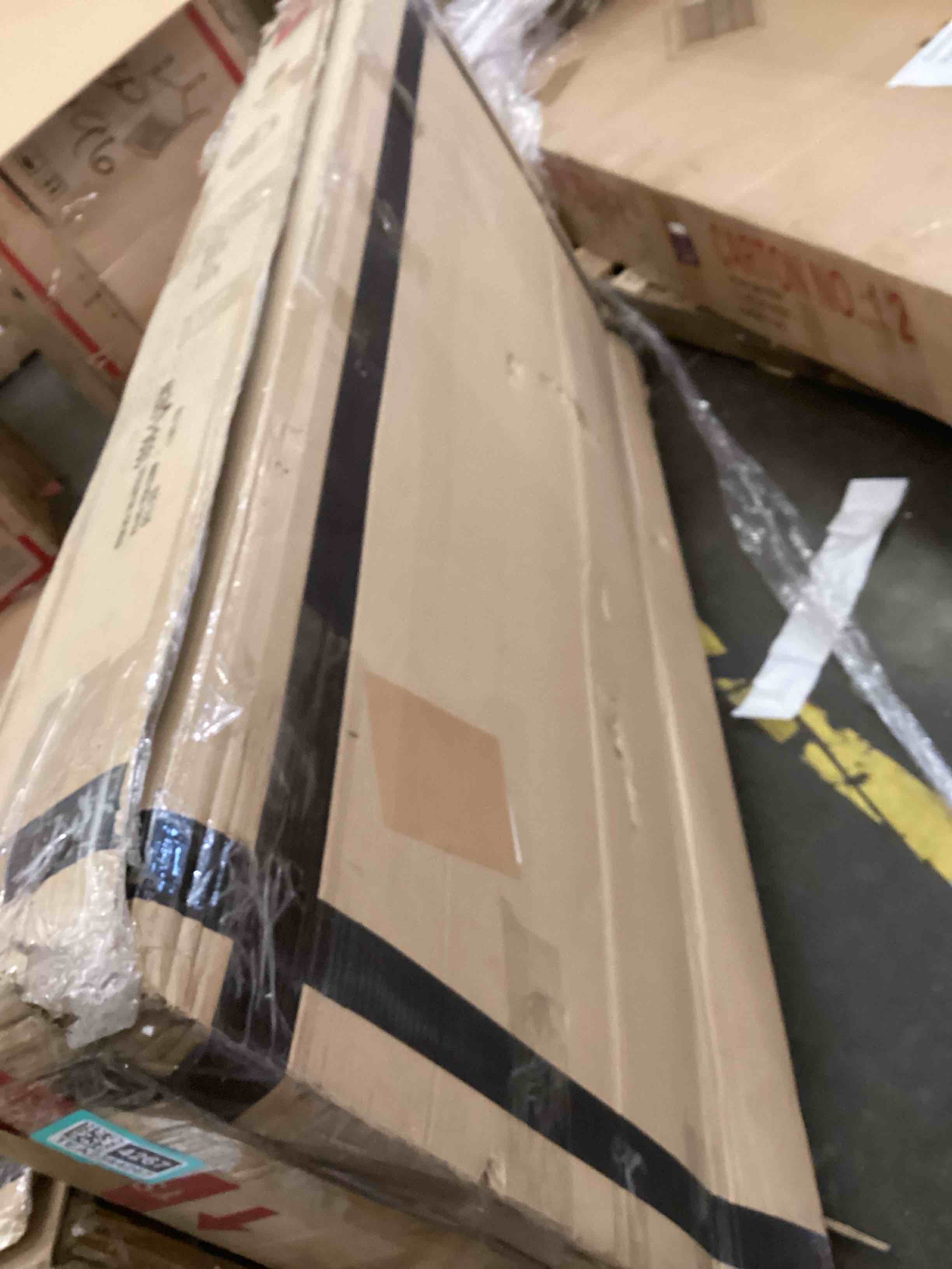 Queen bed headboard and footboard, incomplete bed frame set