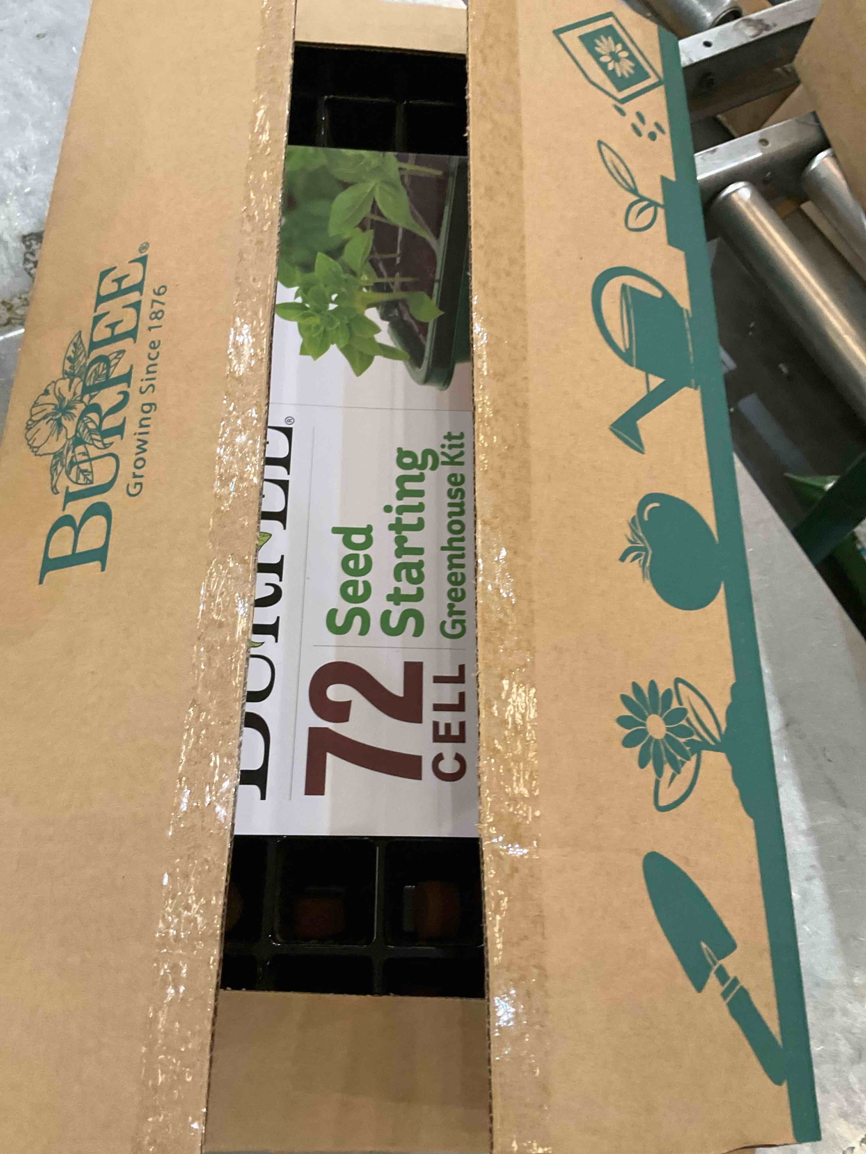 burpee 72 cell seed starting greenhouse kit
