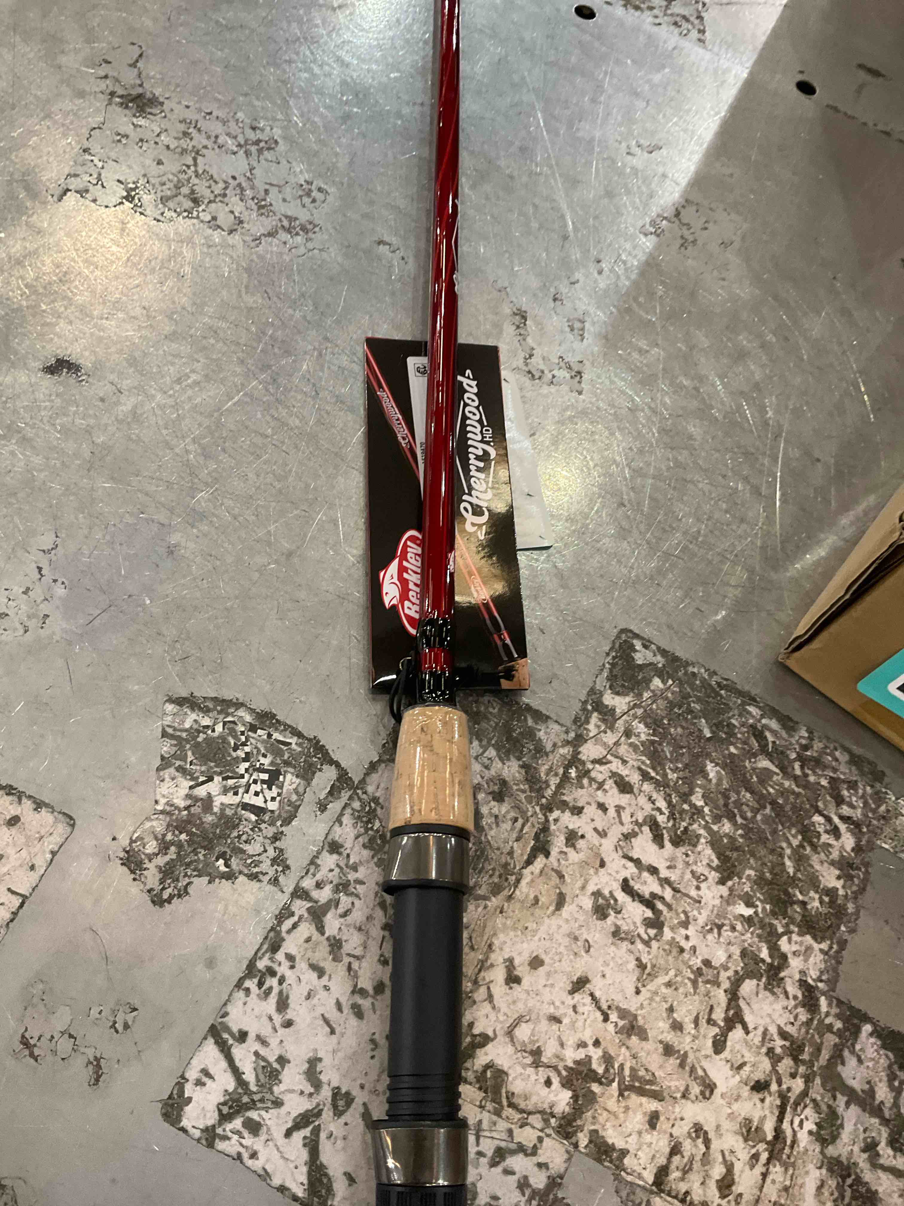 Berkley 7â€™ Cherrywood HD Spinning Rod, One Piece Spinning Rod, 6-14lb Line Rating, Medium Rod Powe