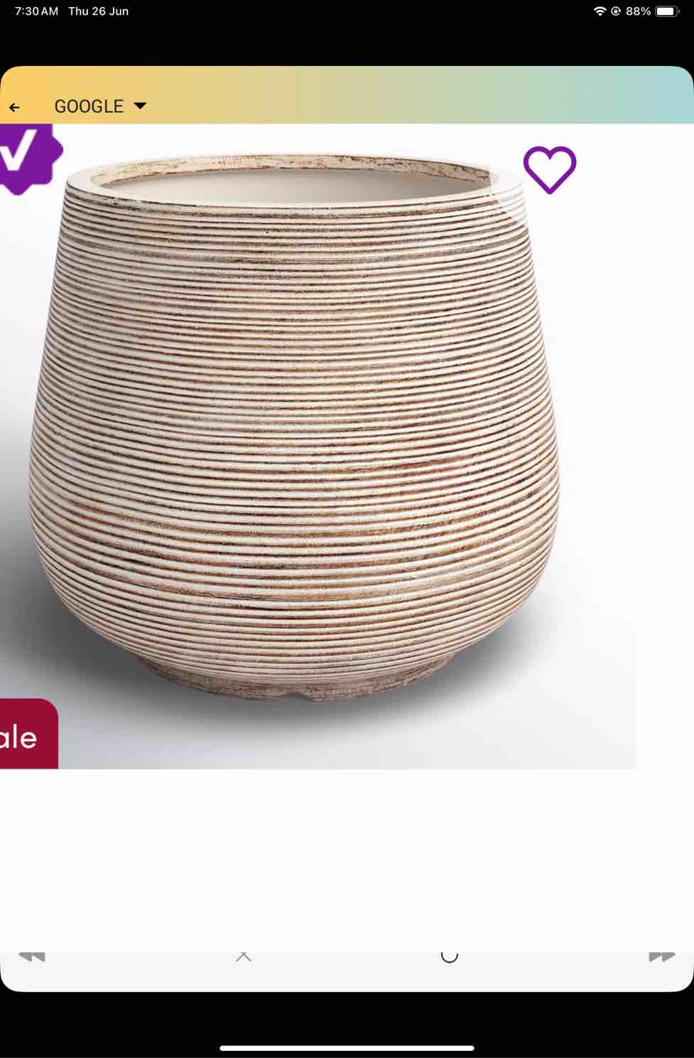 Paloma Magnesium Oxide Pot Planter