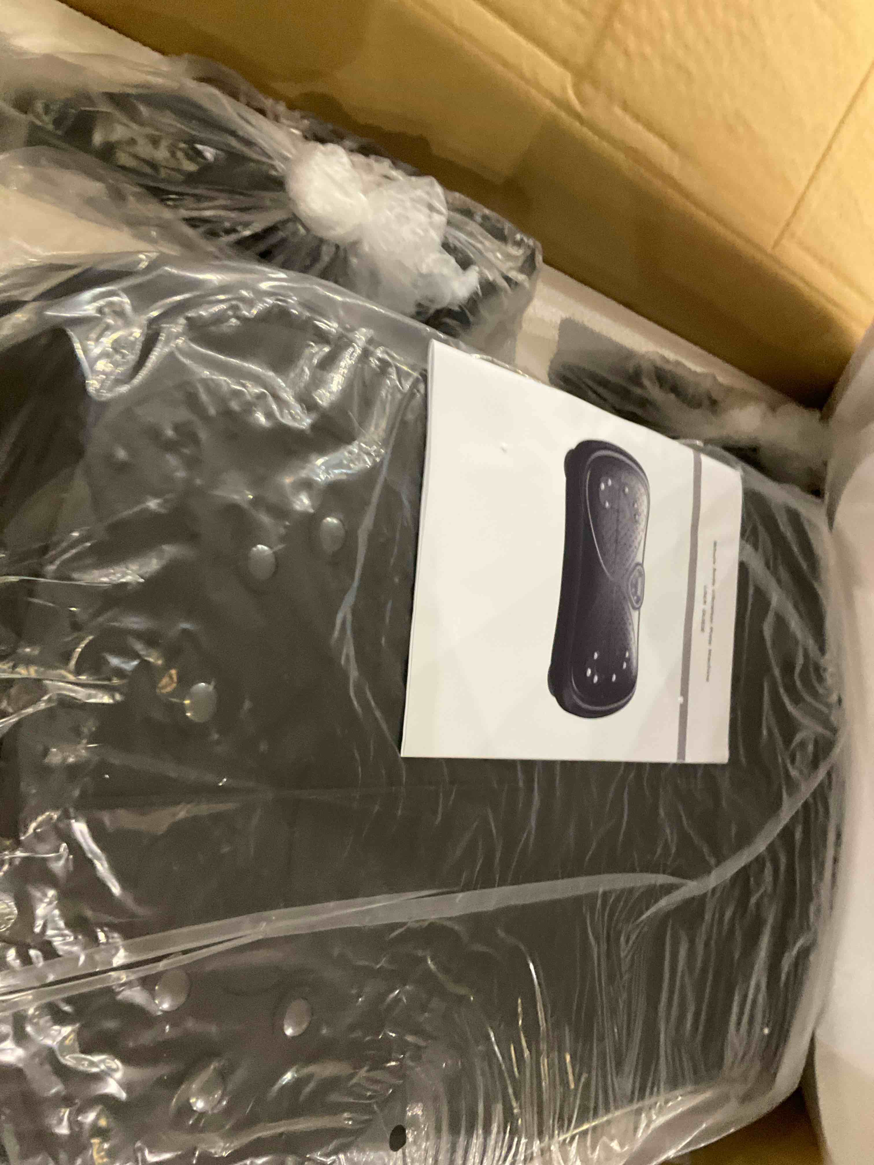 Vibration Plate Exercise Machine Weight Loss, Full Body Vibration Plate for Lymphatic Drainage, 180 Adjustable Speeds Vibrating Plate 400 Lbs Capacity