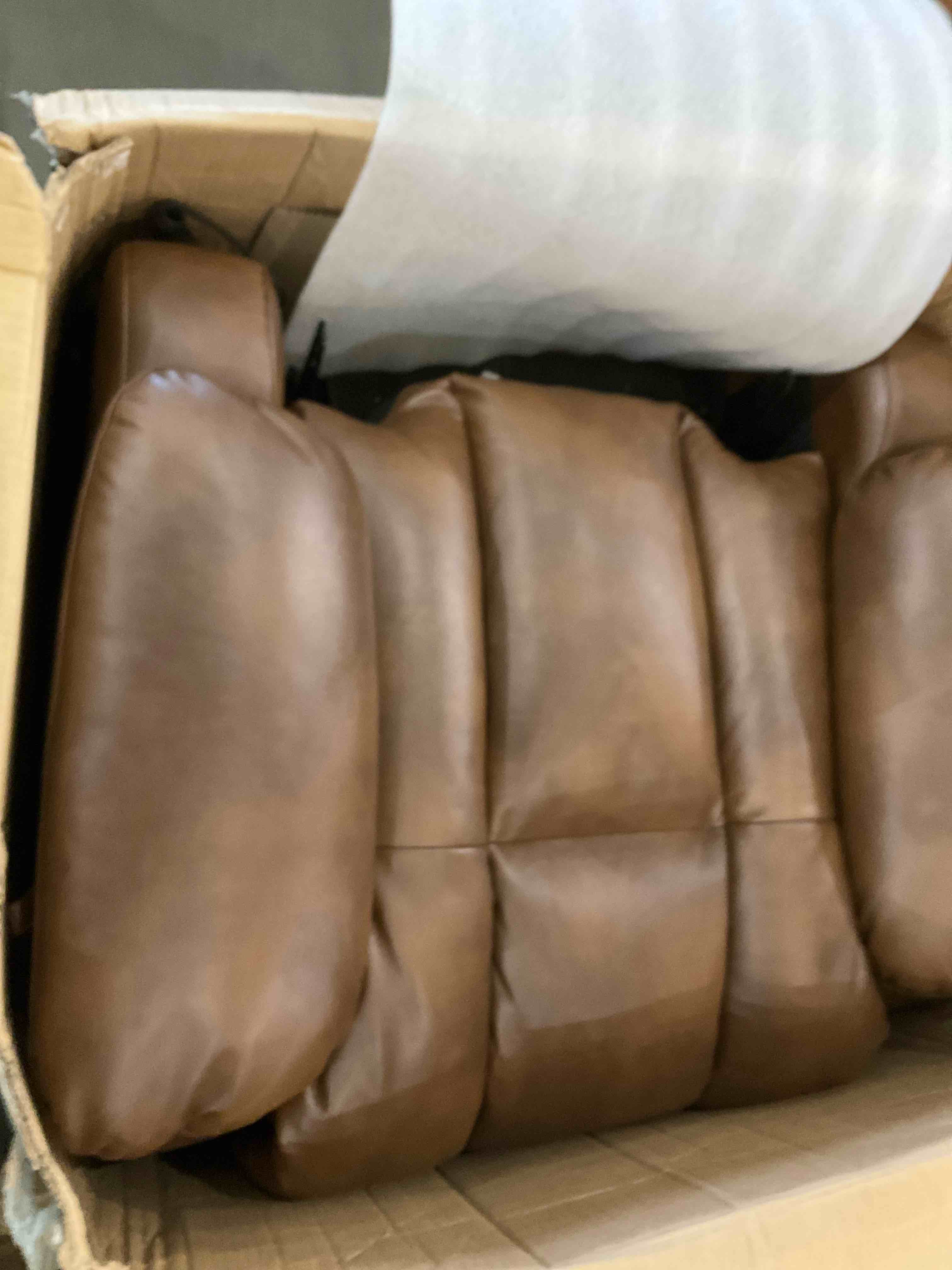 brown recliner chair base, incomplete 