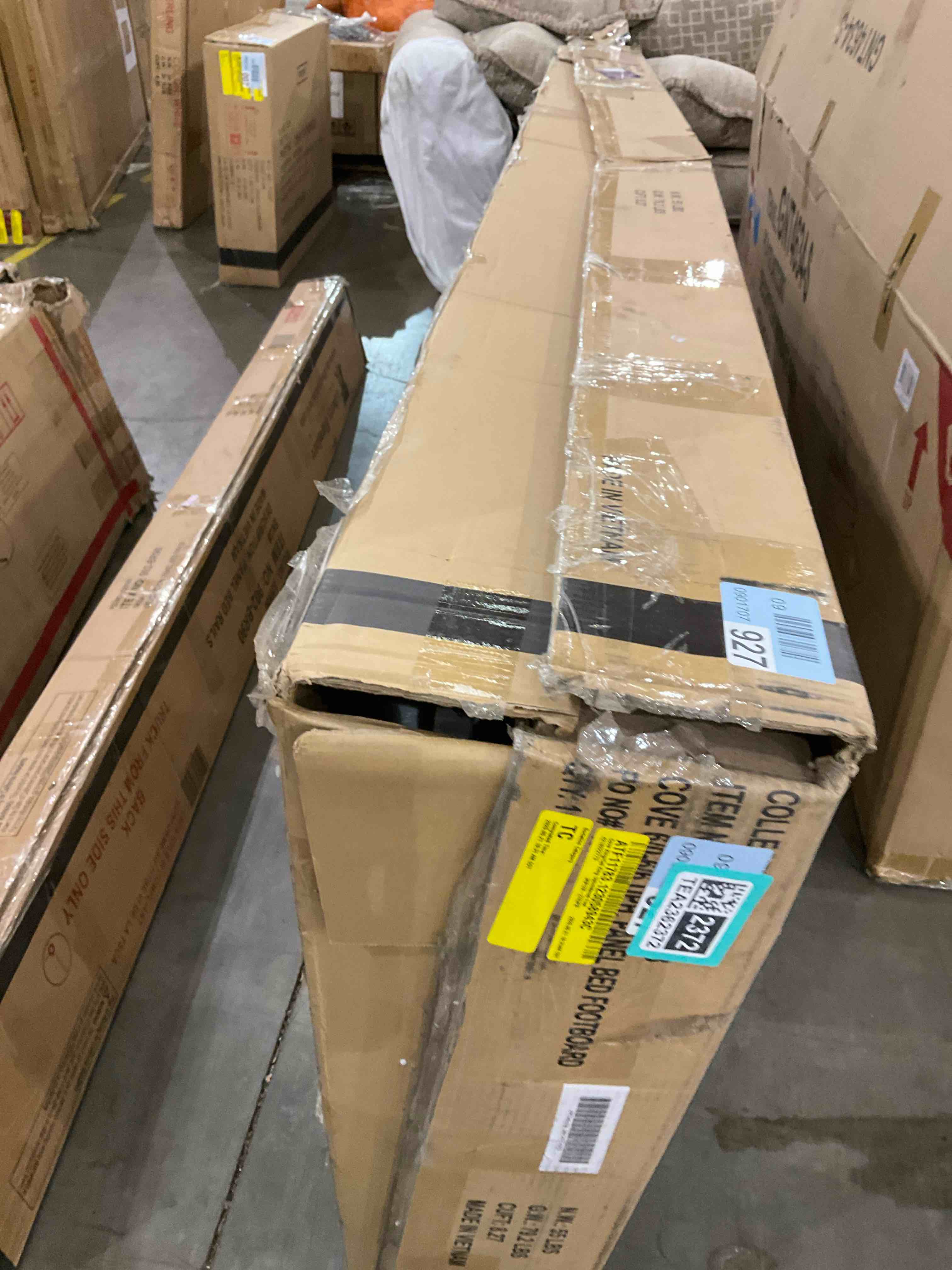Cal king upholstered footboard 