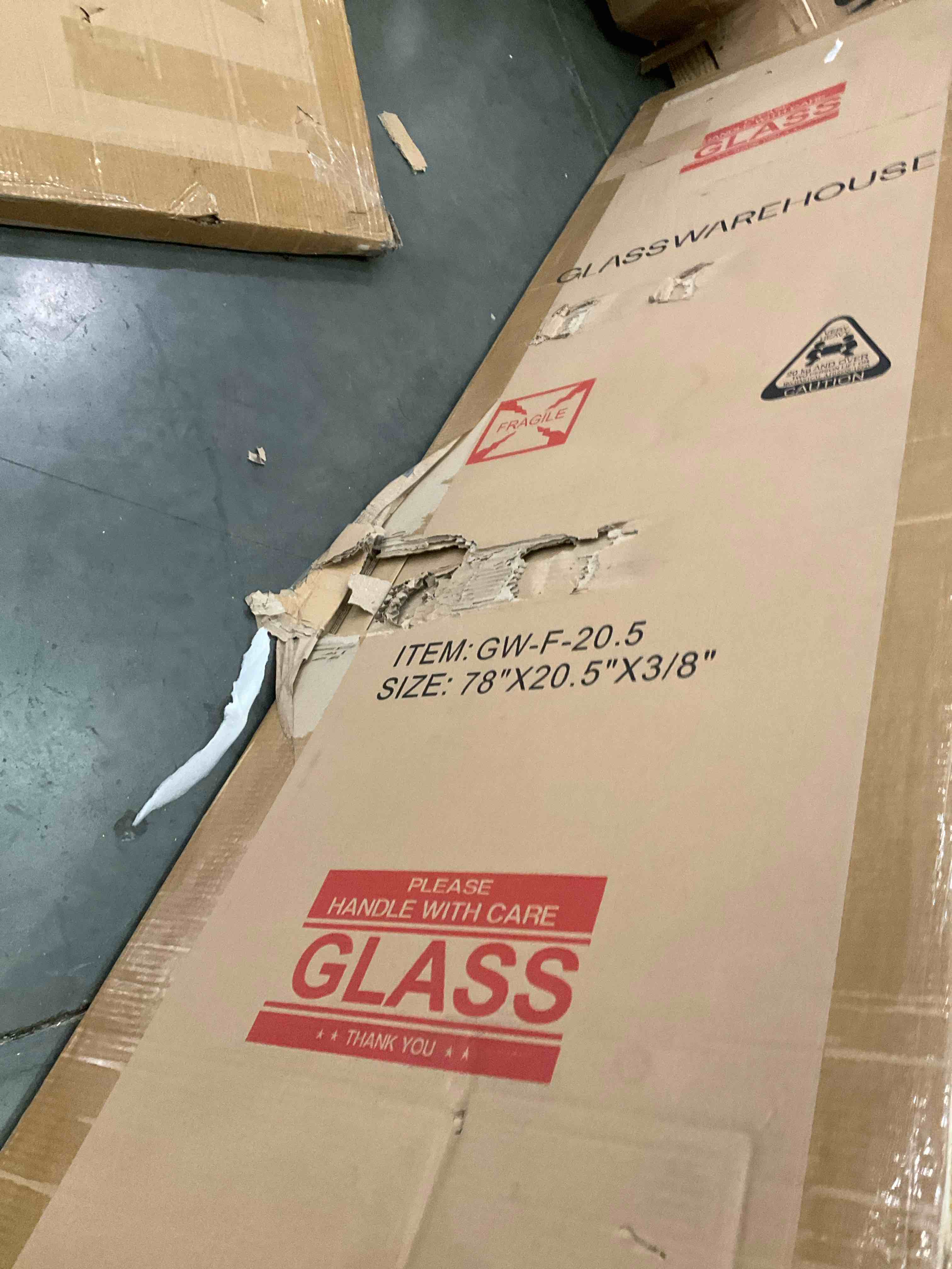 glass panel for shower 