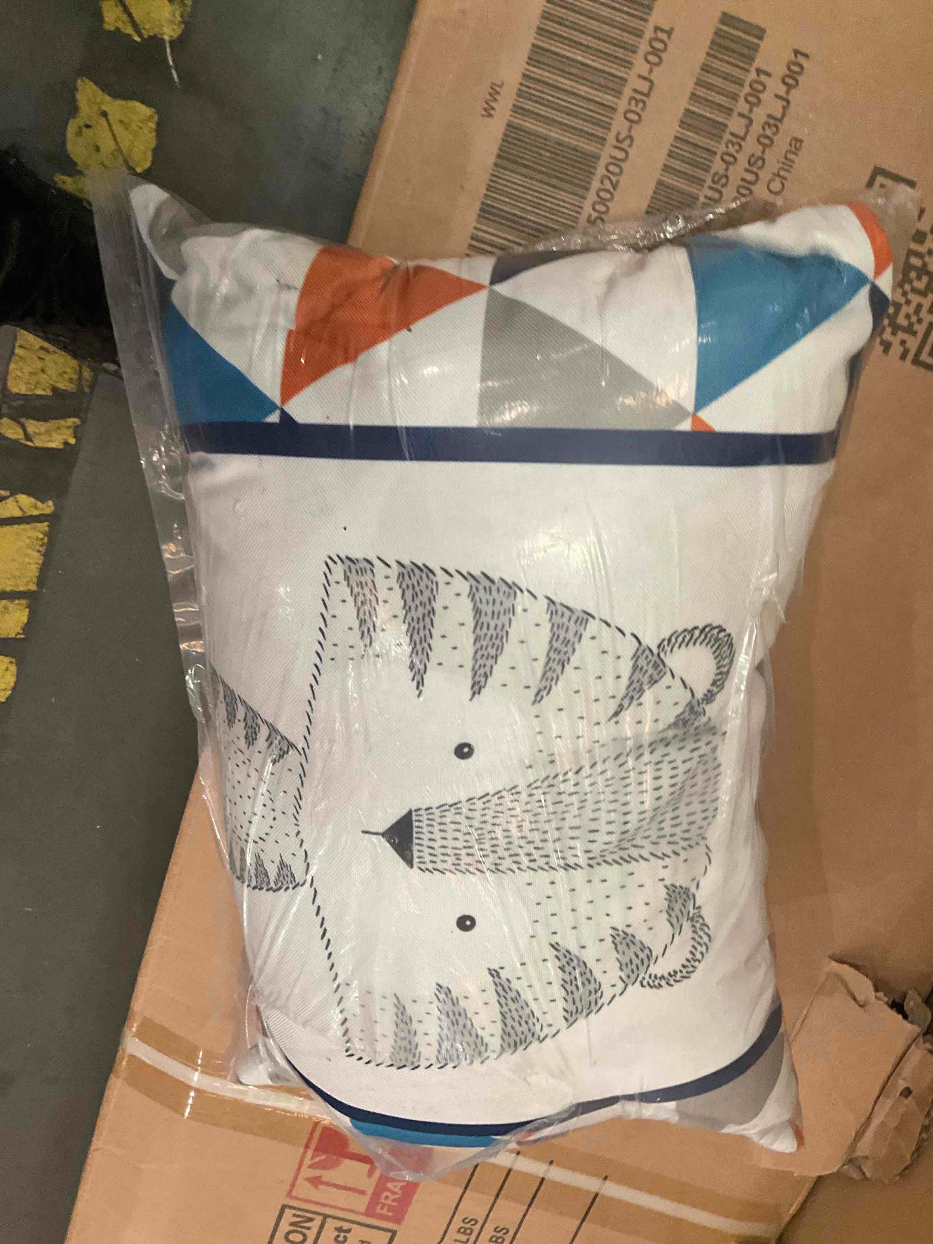 white tiger pillow 