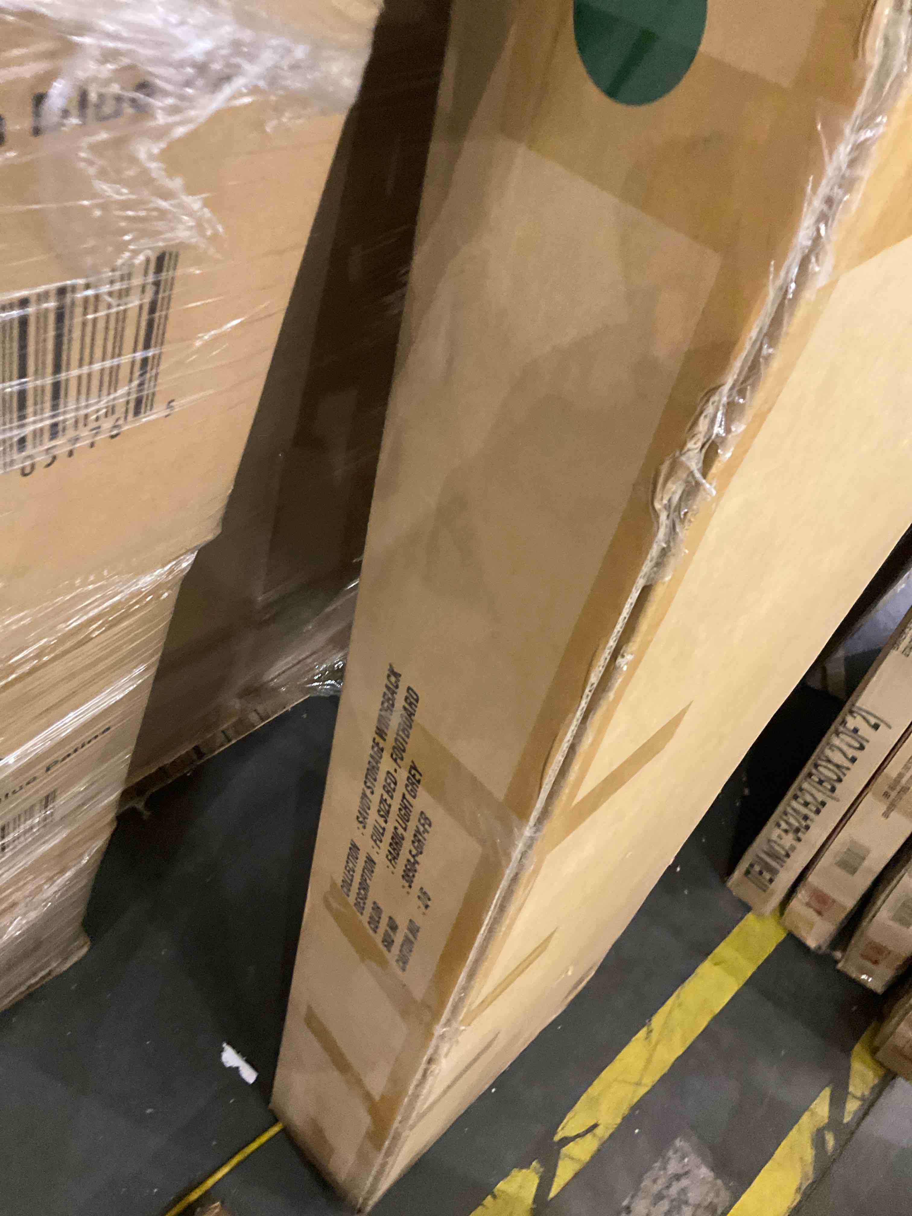 SAVOY STORAGE WINGBACK IPTION : FULL SIZE BED - FOOTBOARD, incomplete set