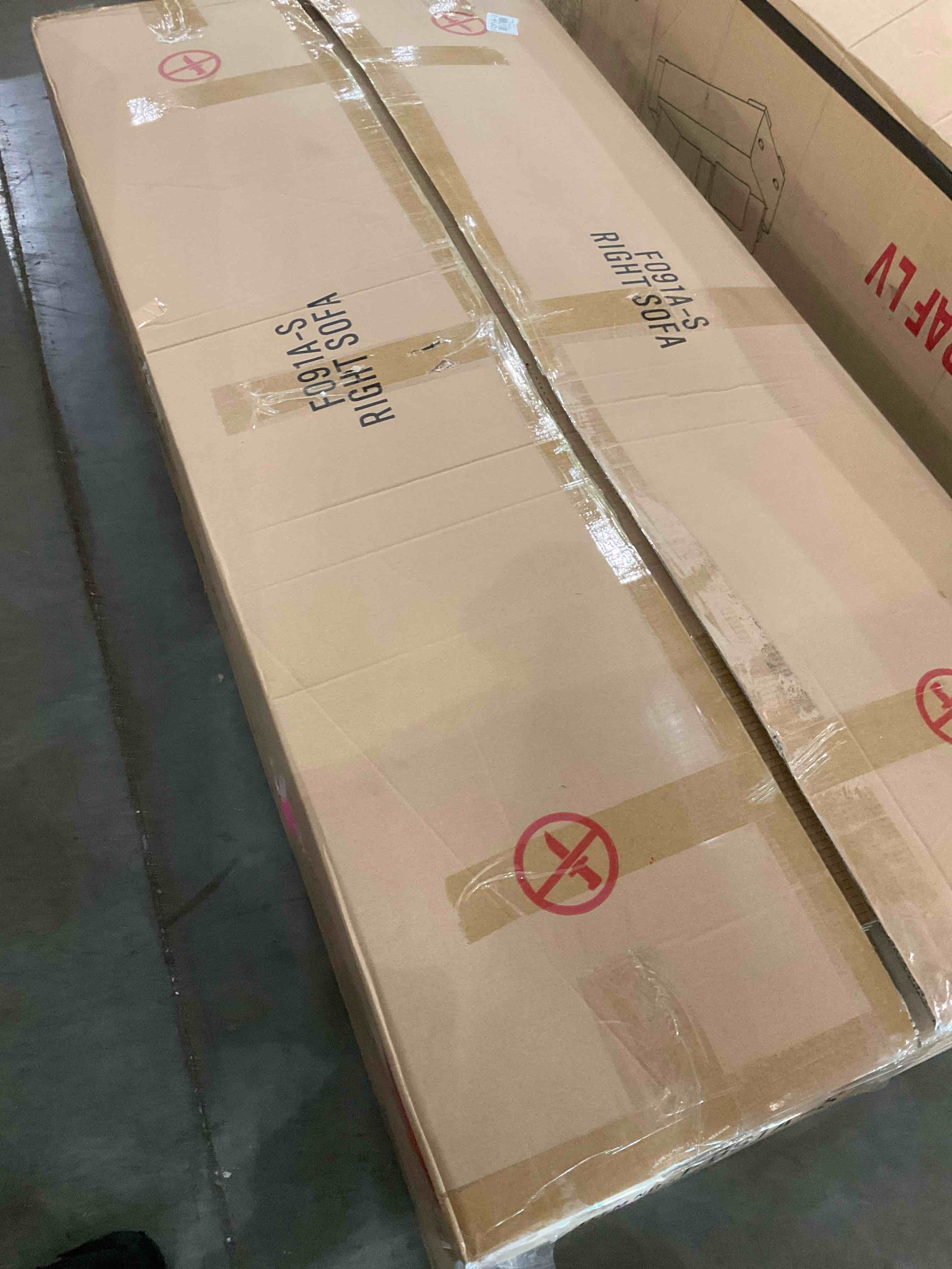 Right arm sofa sectional 