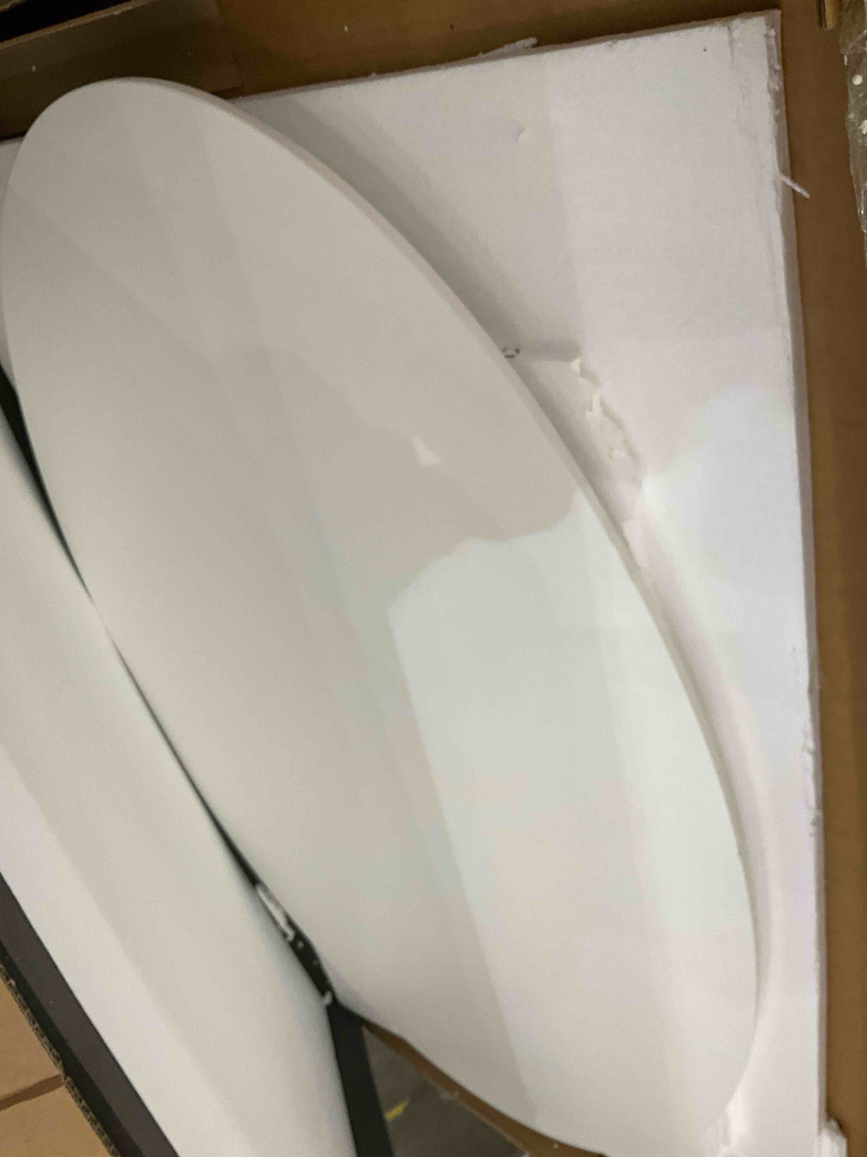 HARRIS-OVAL-TOP-WHITE tabletop 