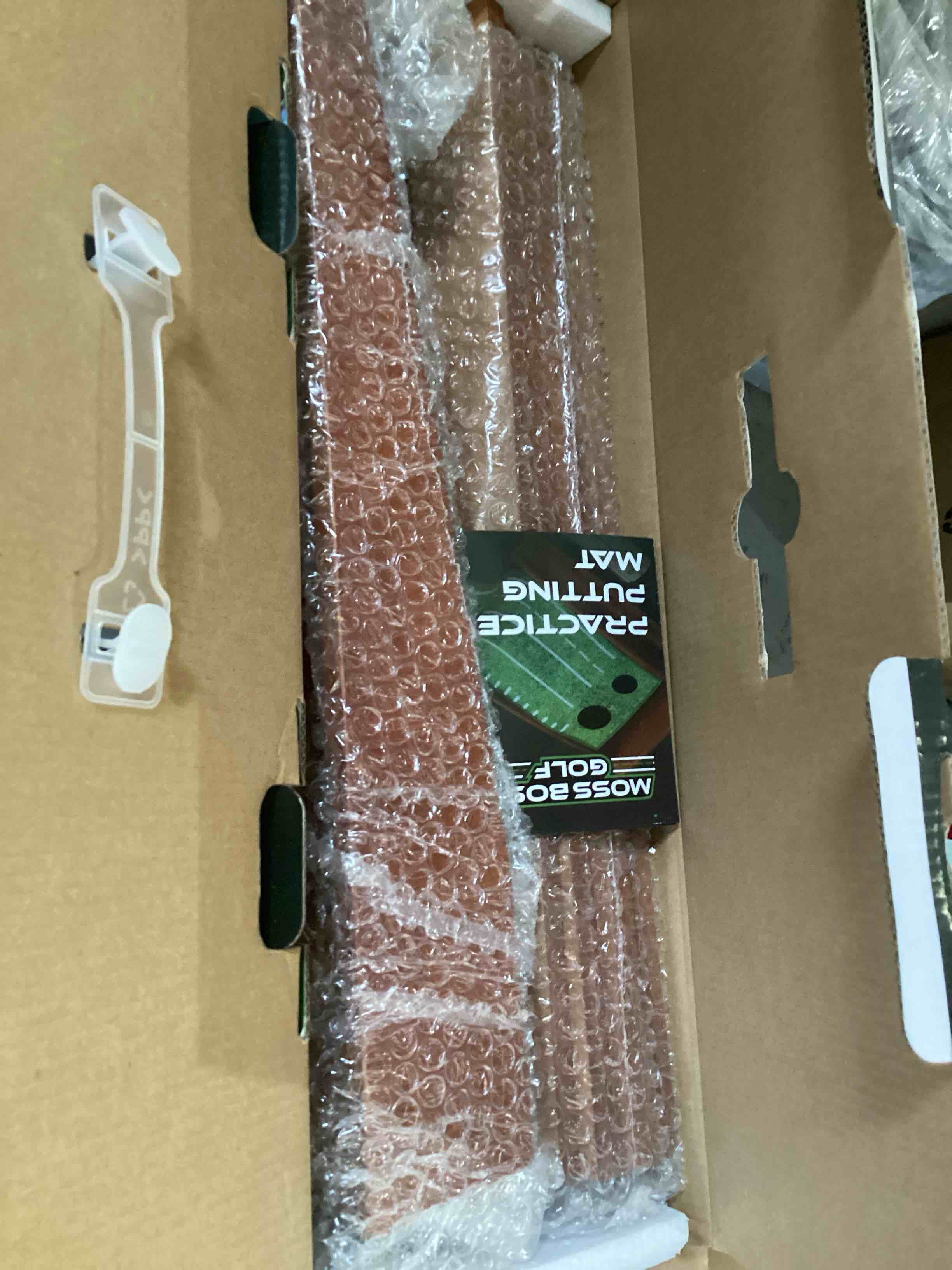 Condition photo showing Good Condition for Practice Putting Mat with Automatic Ball Return Track & Putting Mirror - Indoor Golf Practice Mat for Mini Games & Home/Office Use, Great Gift for Golf Lovers