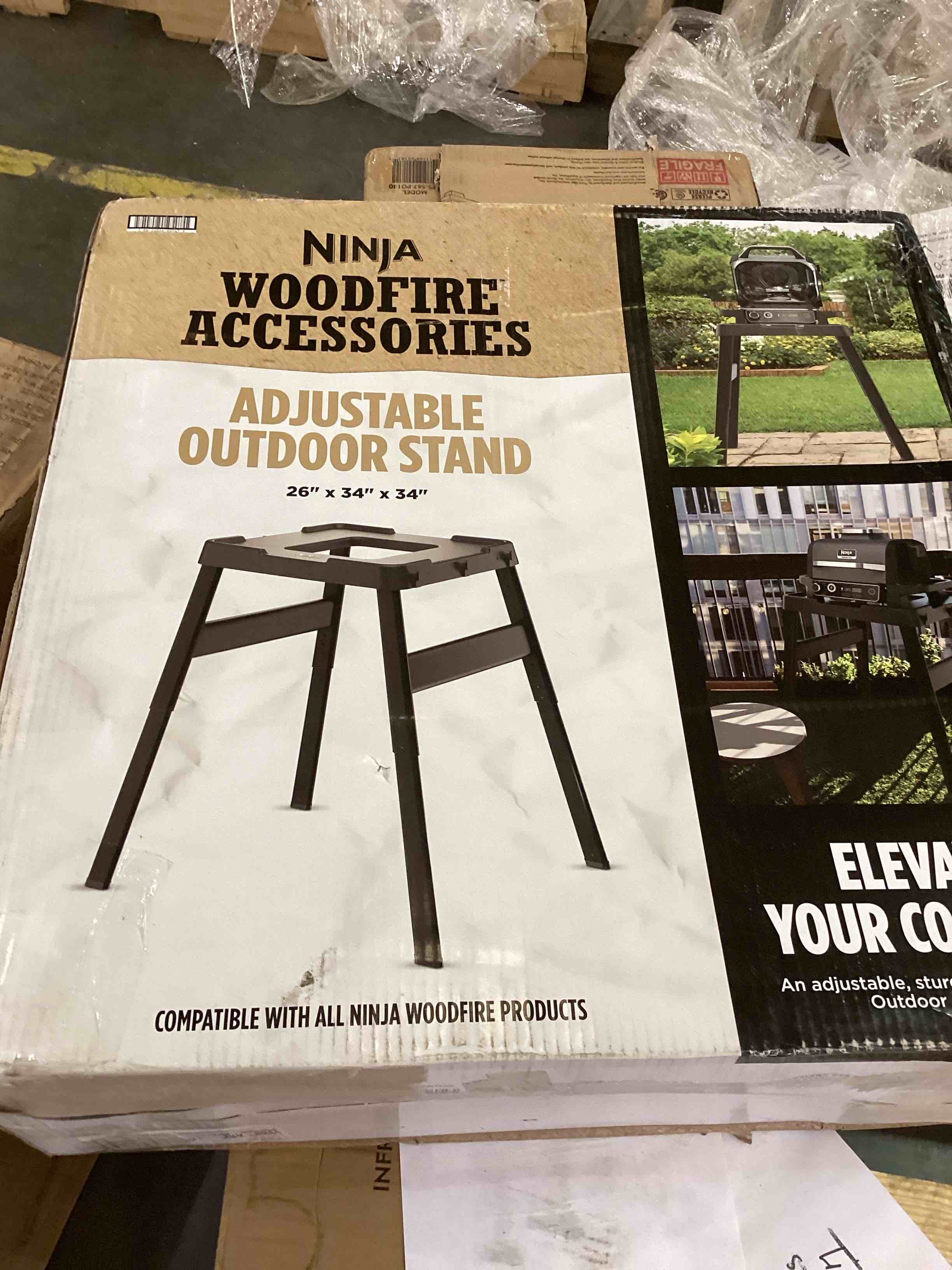 Condition photo showing Good Condition for ninja wood fire accessories adjustable outdoor stand 