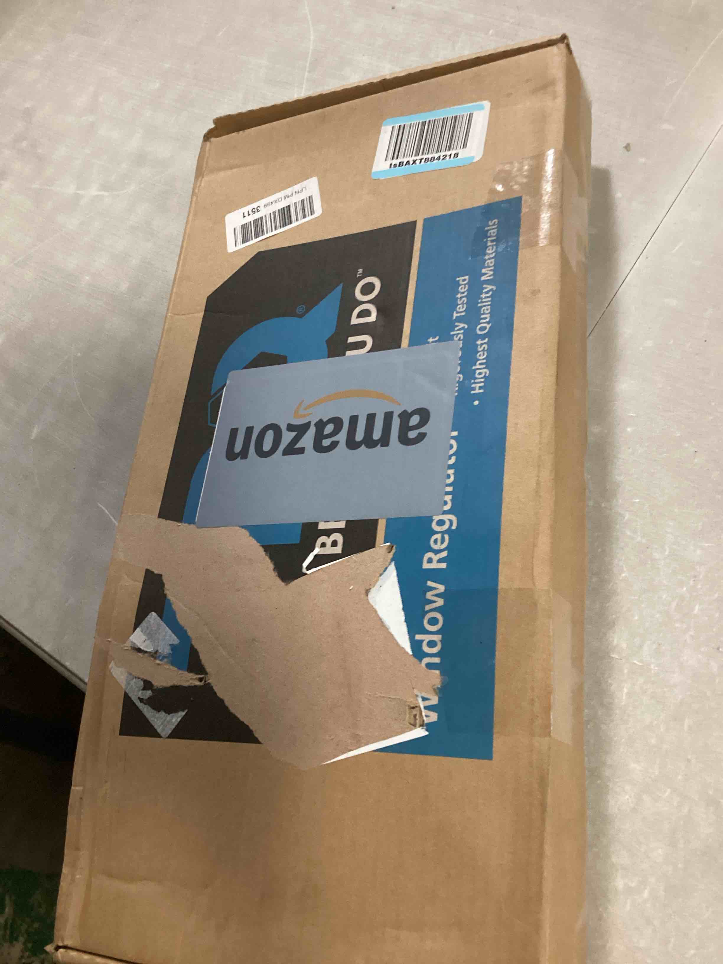 Condition photo showing As Is for TRQ Rear Right Power Window Regulator & Motor Assembly Passenger Side Compatible with 2014-2020 Nissan Rogue 2013-2019 Sentra