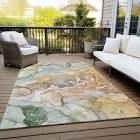machine washable indoor/outdoor Chantelle ACN995 Gold 8x10