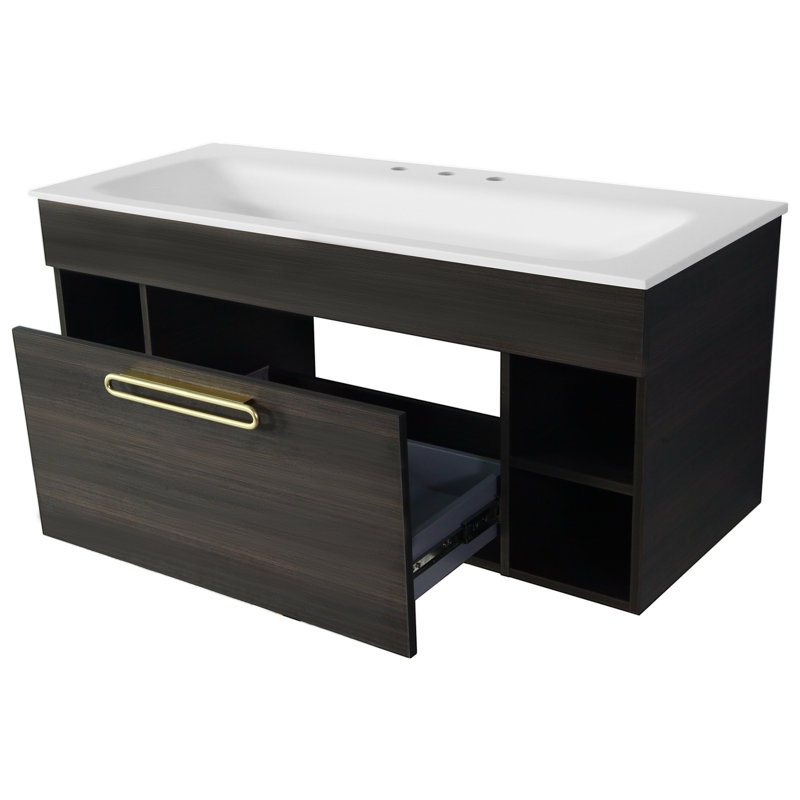 ( incomplete  ) onnasia 46.5'' Wall Mounted Single Bathroom Vanity with Stone Topwayfair