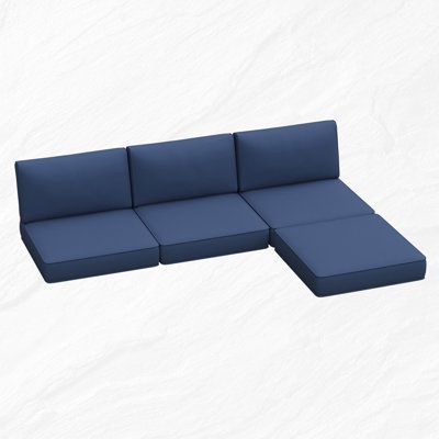 4" Outdoor Replacement Cushion Set Seat/Back Cushion for Patio Furniturewayfair