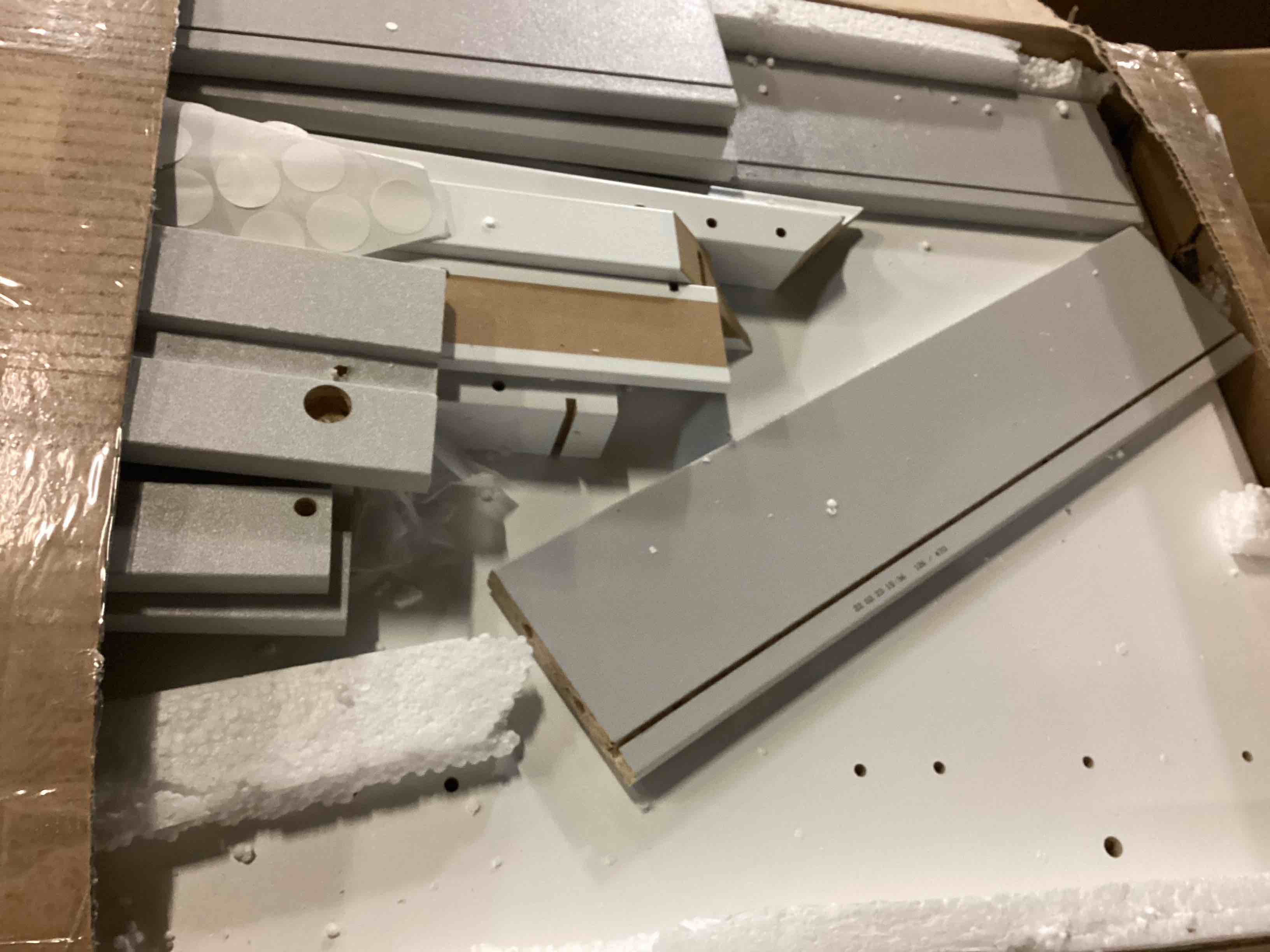 ( incomplete box 1/3 ) similar Paris Sideboard 3 Doors 3 Drawers Box 1/3-Side Profiles, Divider, Drawer Backs, Drawer Sides, Profiles (Trim), Hardware, Assembly Instructions