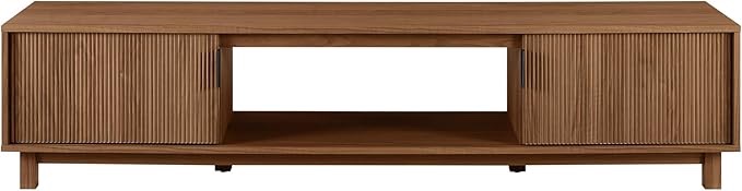 ( similar ) Walker Edison Arundo Fluted TV Stand for TVs up to 80 Inches, 70" TV Stand, Mocha