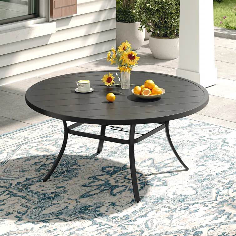 Billiot Round Outdoor Dining Table