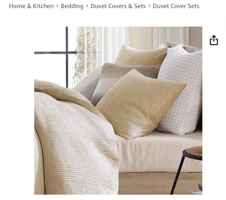 Duvet Cover Set - King, Soft Jersey Knit Bedding - 3 Piece - Oatmeal Beige