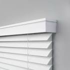 levolor 2-in white faux wood blinds. precut to 48 1/4 x 64. includes hardware