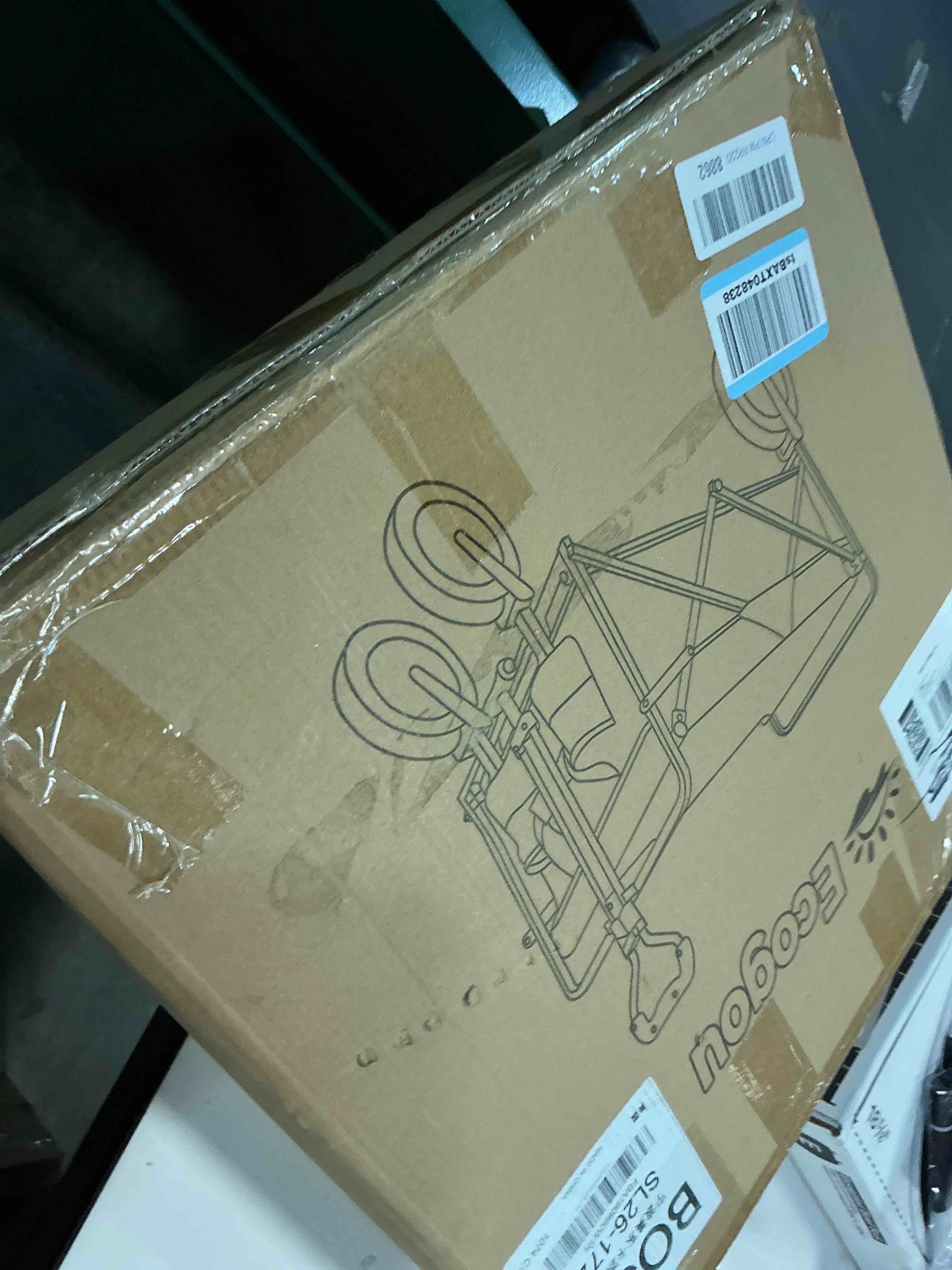 Condition photo showing Good Condition for Collapsible Wagon with Wheels, 370lbs Weight Capacity Foldable Beach Wagon with Flexible Handle Portable Utility Wagon Cart for Outdoor, Grocery, Garden, Camping 140L