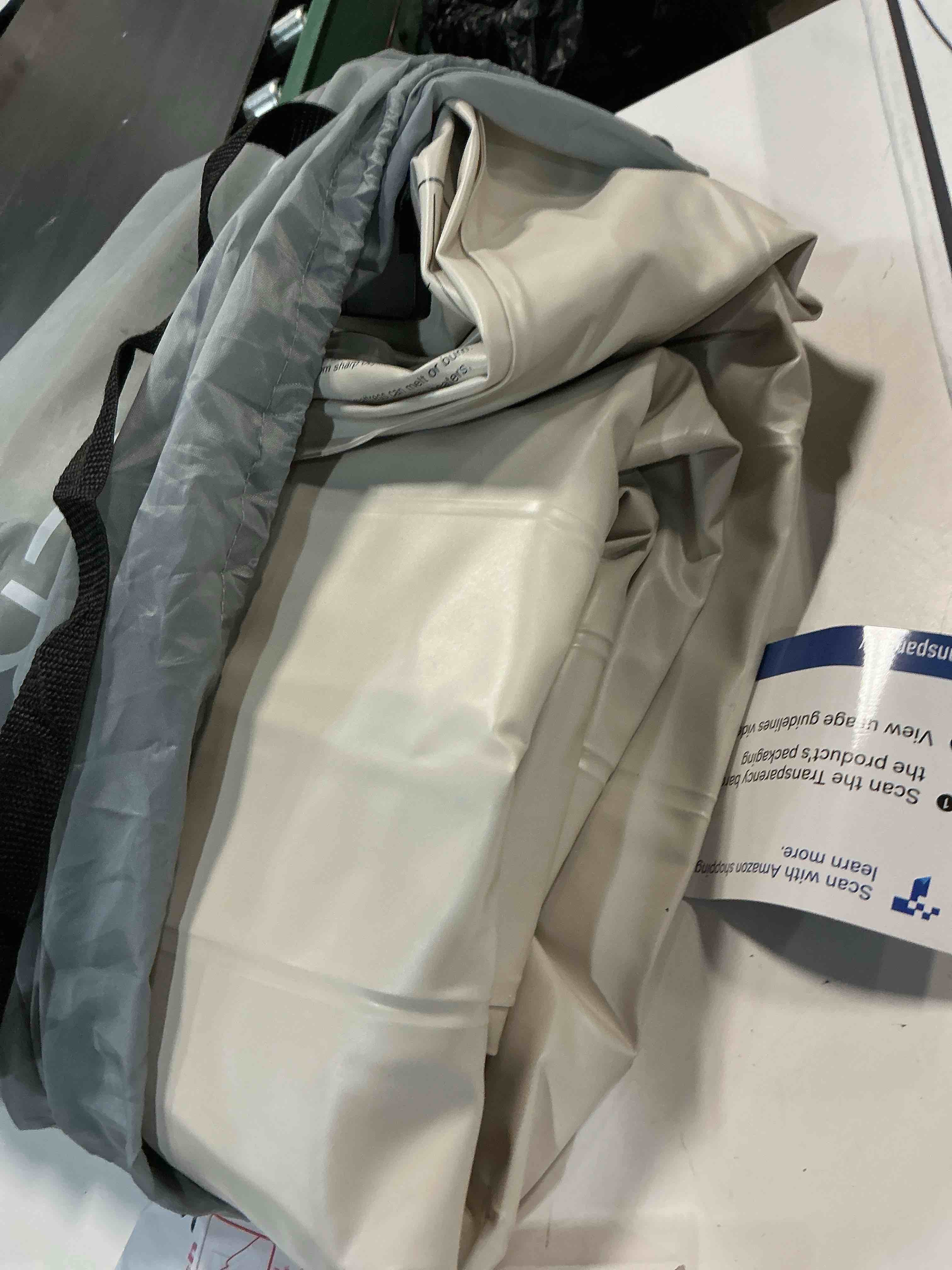 Condition photo showing As Is for (unknown Sizes). Air Mattress Queen With Built In Pump,18''Raised Blow Up Mattress 2 Mins Self-Inflation/Deflation,Upgraded Thicker Inflatable Mattress?Air Bed with Storage Bag for Guests,Home?Camping?660 lbs Max