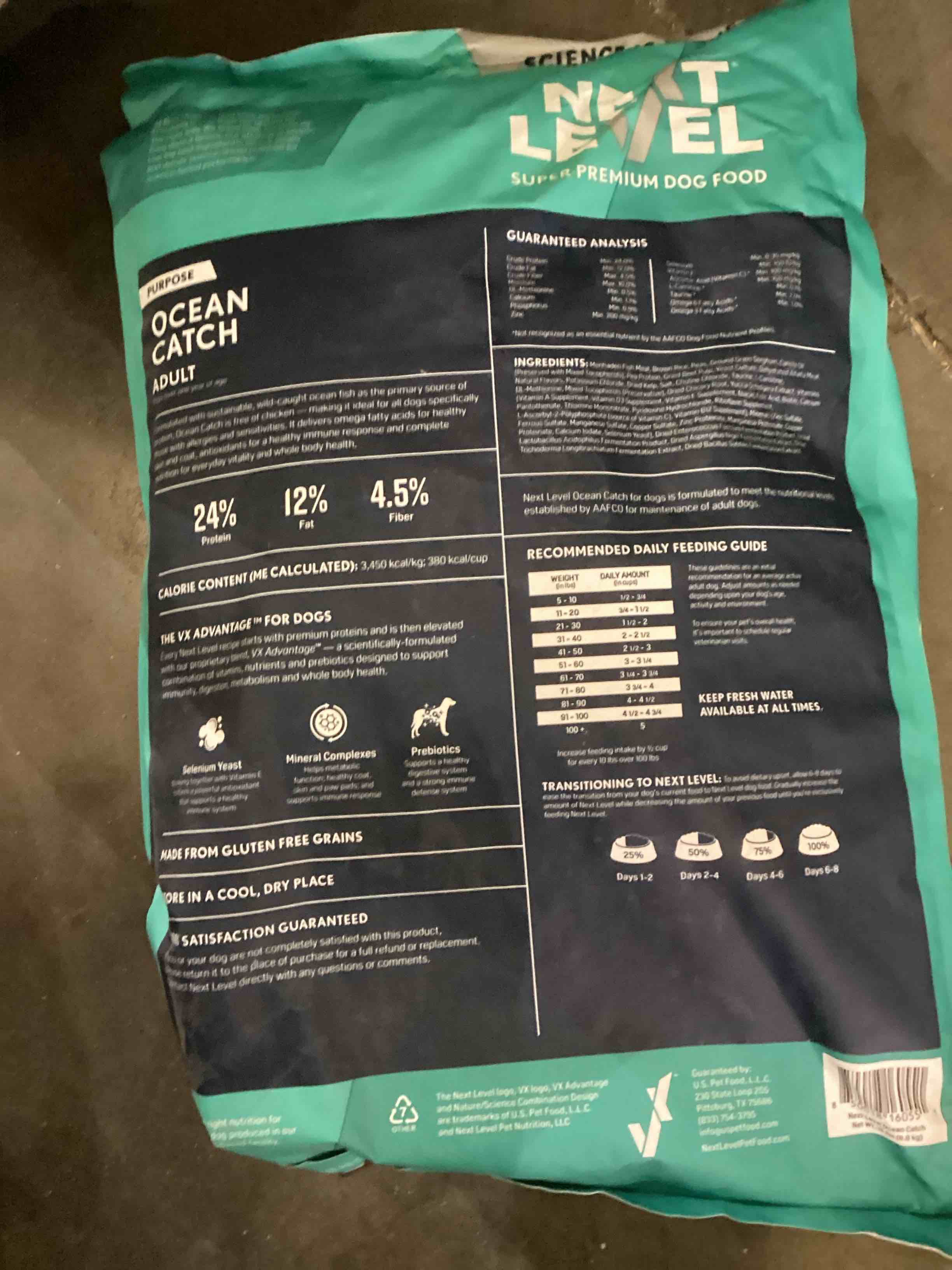 Next Level 111OC15 Ocean Fish Dog Food - 15 lbs