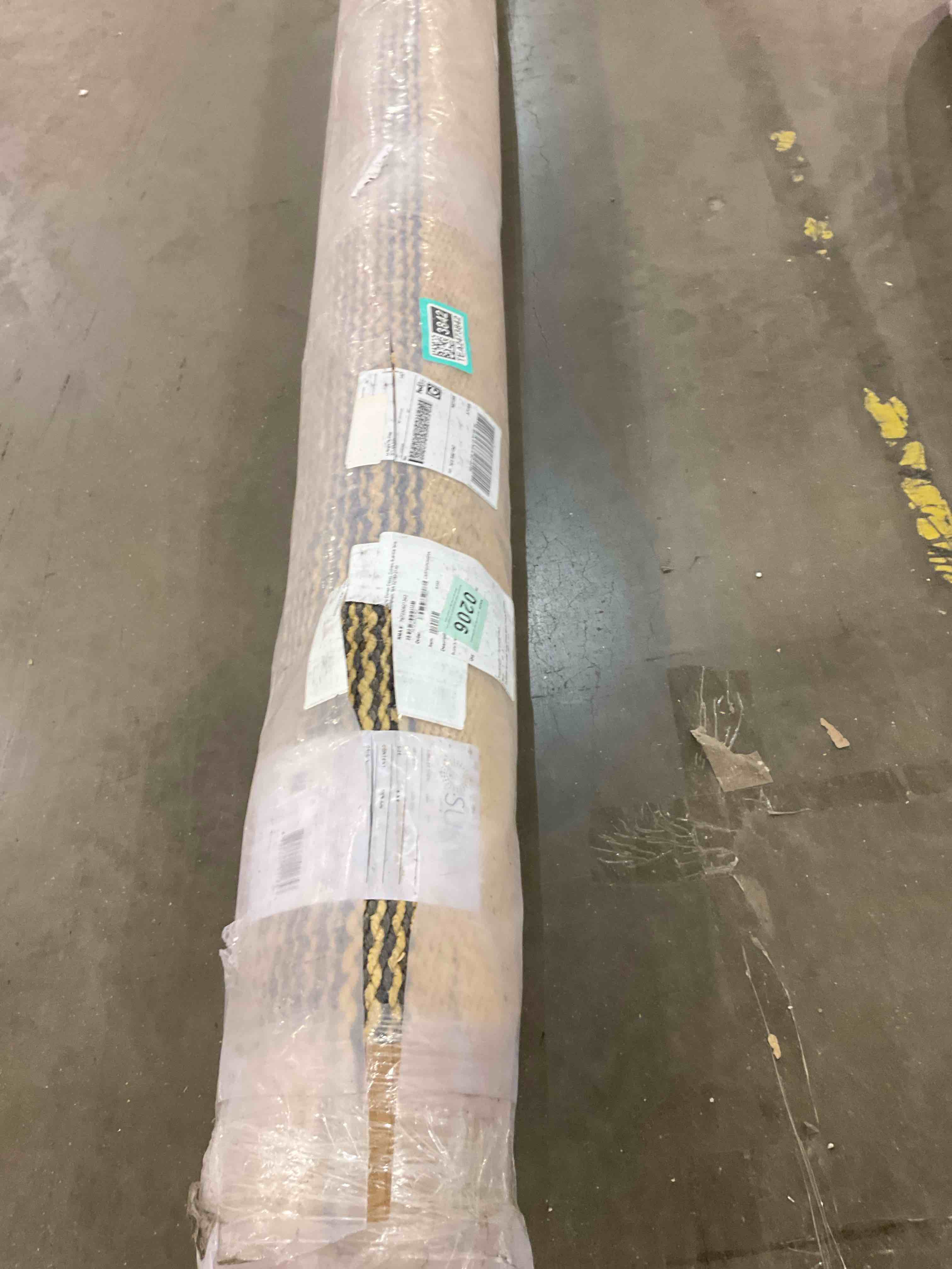 Paola Striped Handmade Flatweave Jute/Sisal Area Rug in Denim