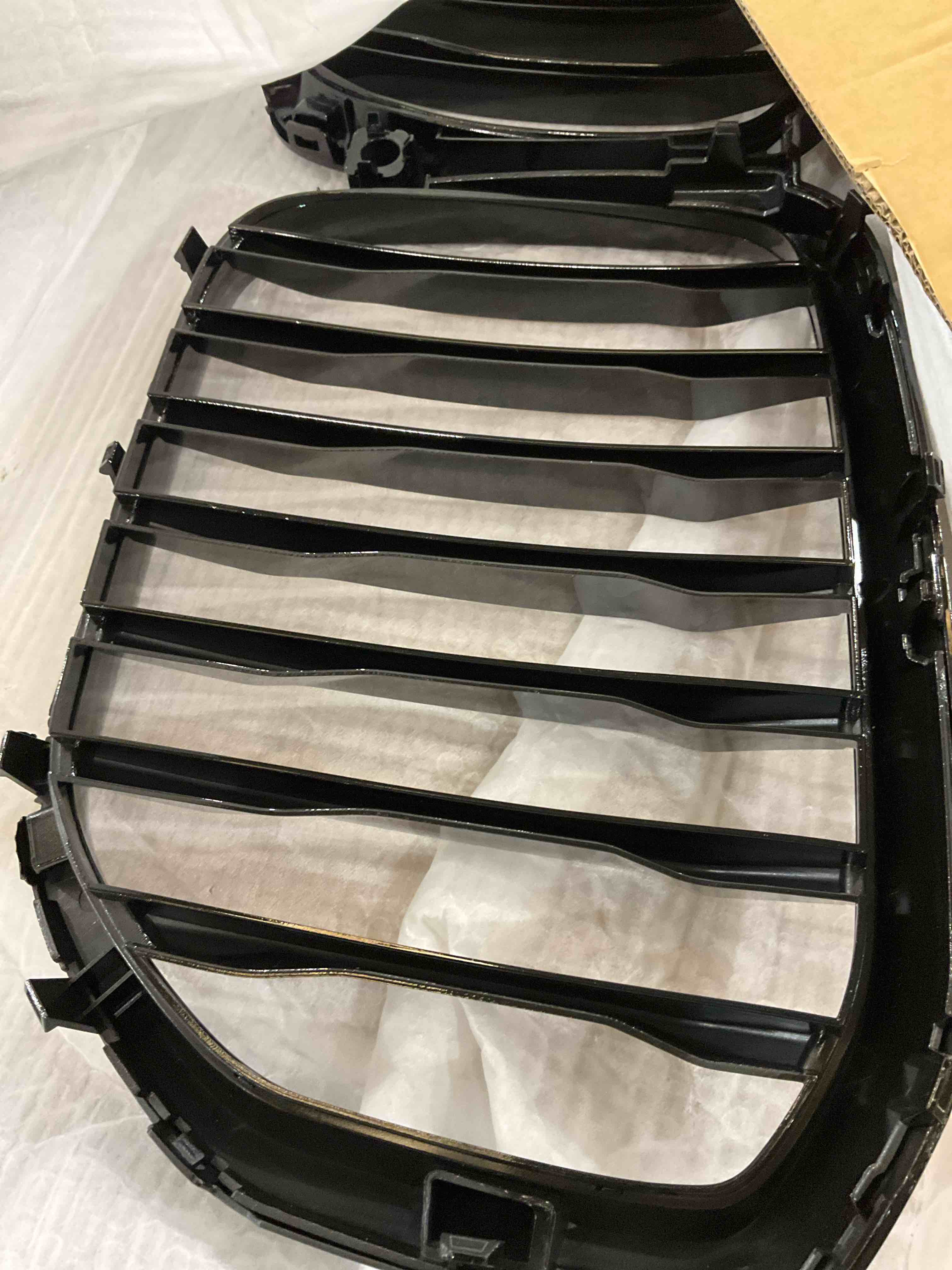 BILLDIO Front Grille Grill Single slats Compatible with 2019 2020 2021 2022 2023 X5 G05(Glossy Black Kidney Grill)