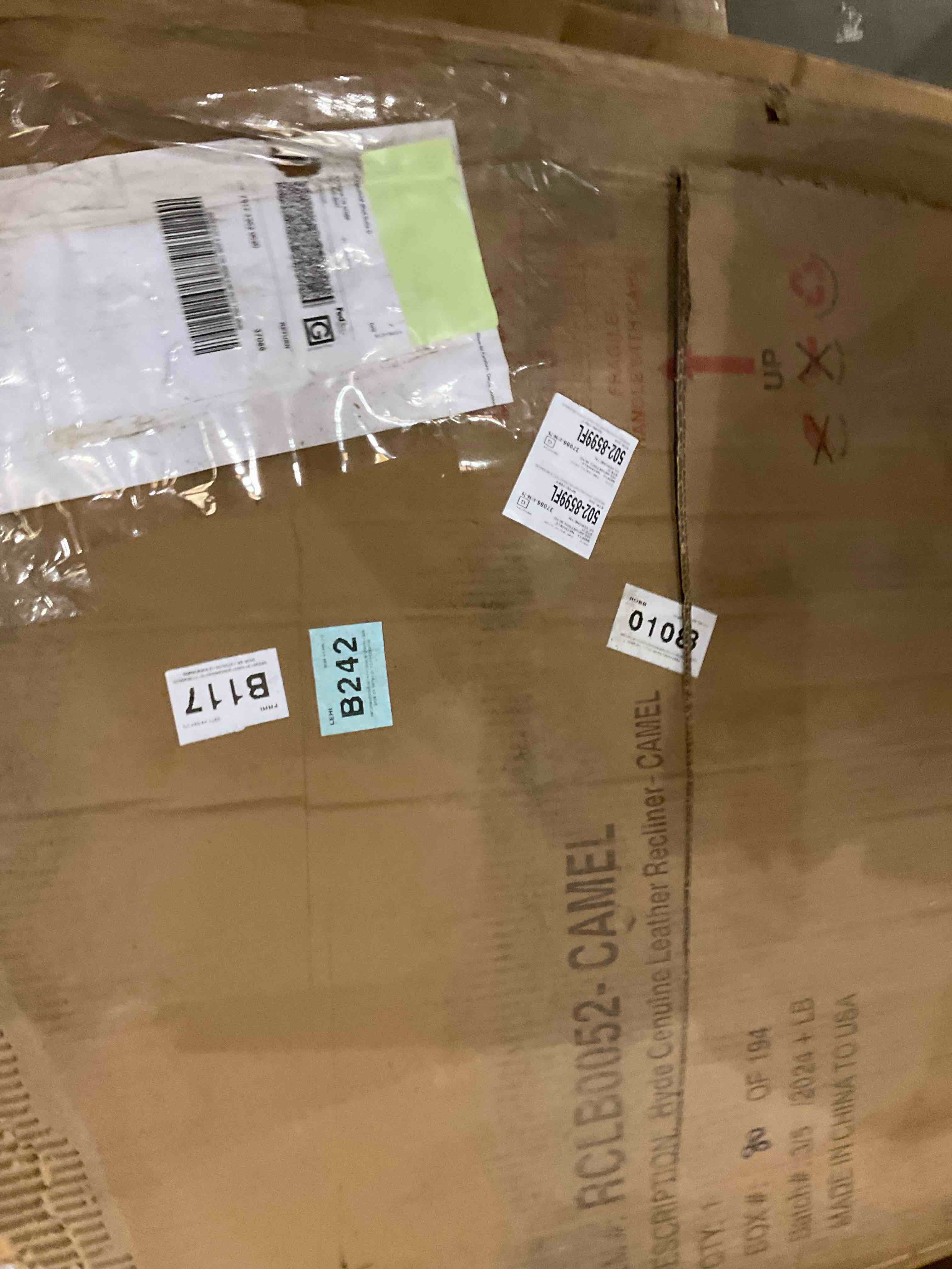 Beecher 28.75" Wide Genuine Leather Manual Club Recliner