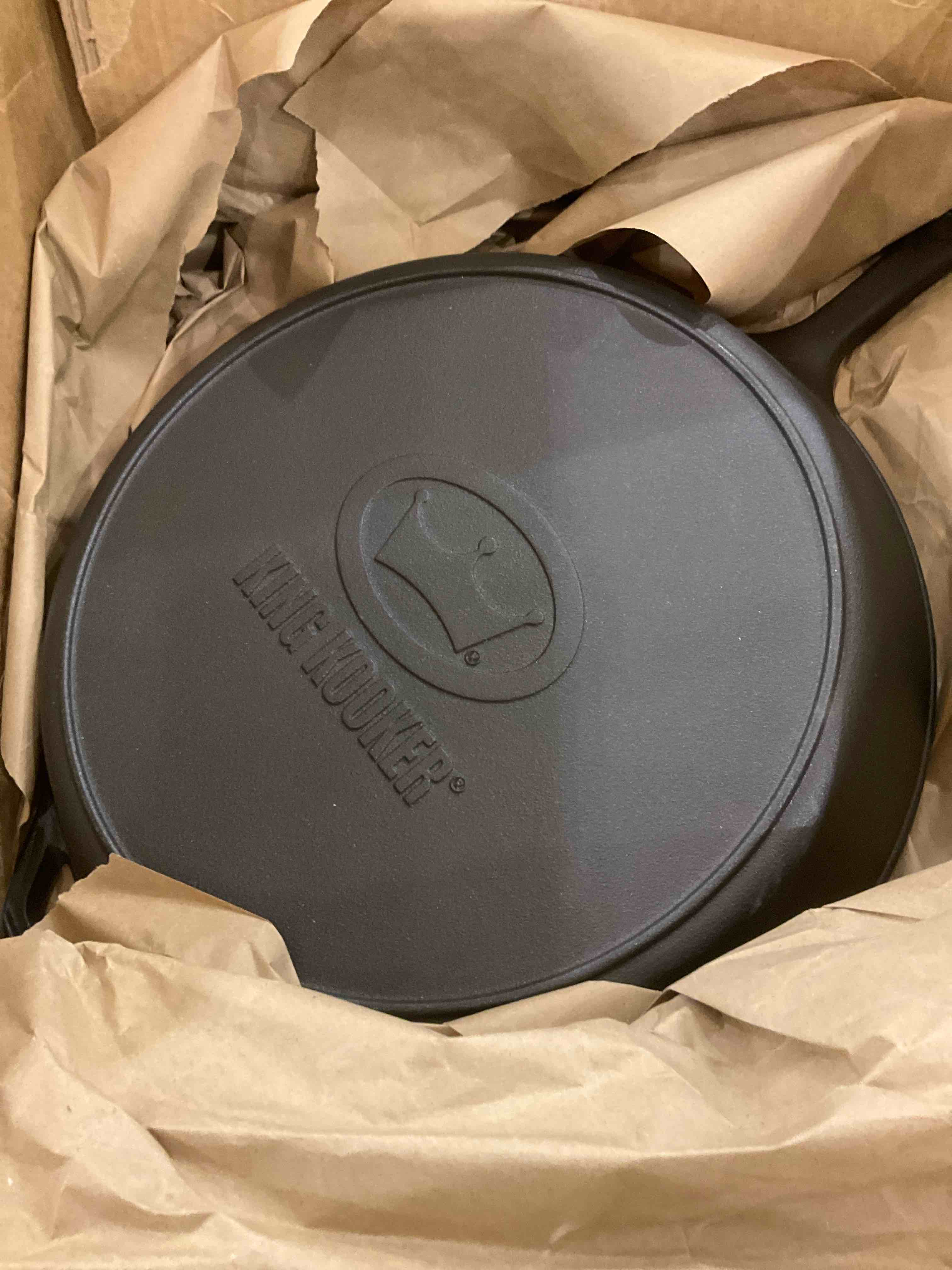 King Kooker 15" Seasoned Cast Iron Skillet