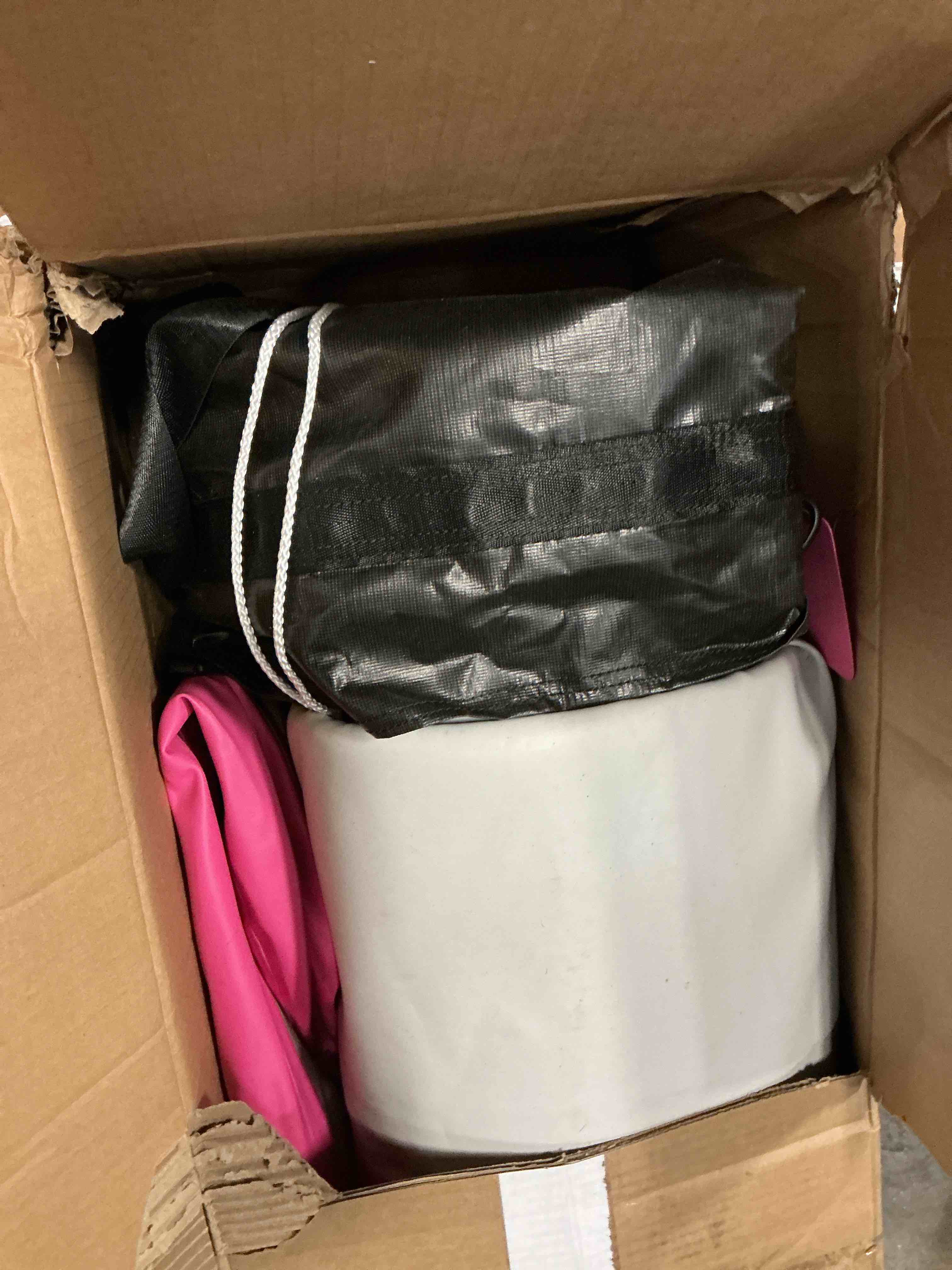 Condition photo showing As Is for AWSUM Inflatable Air Gymnastics Mat 10ft/13ft/16ft/20ft/23ft Training mat 4/8 inches Thick tumbling mat with Electric Pump for Home/Gym/Outdoor 20ft*3.3ft*4in(6*1*0.1M) Pink/Pink