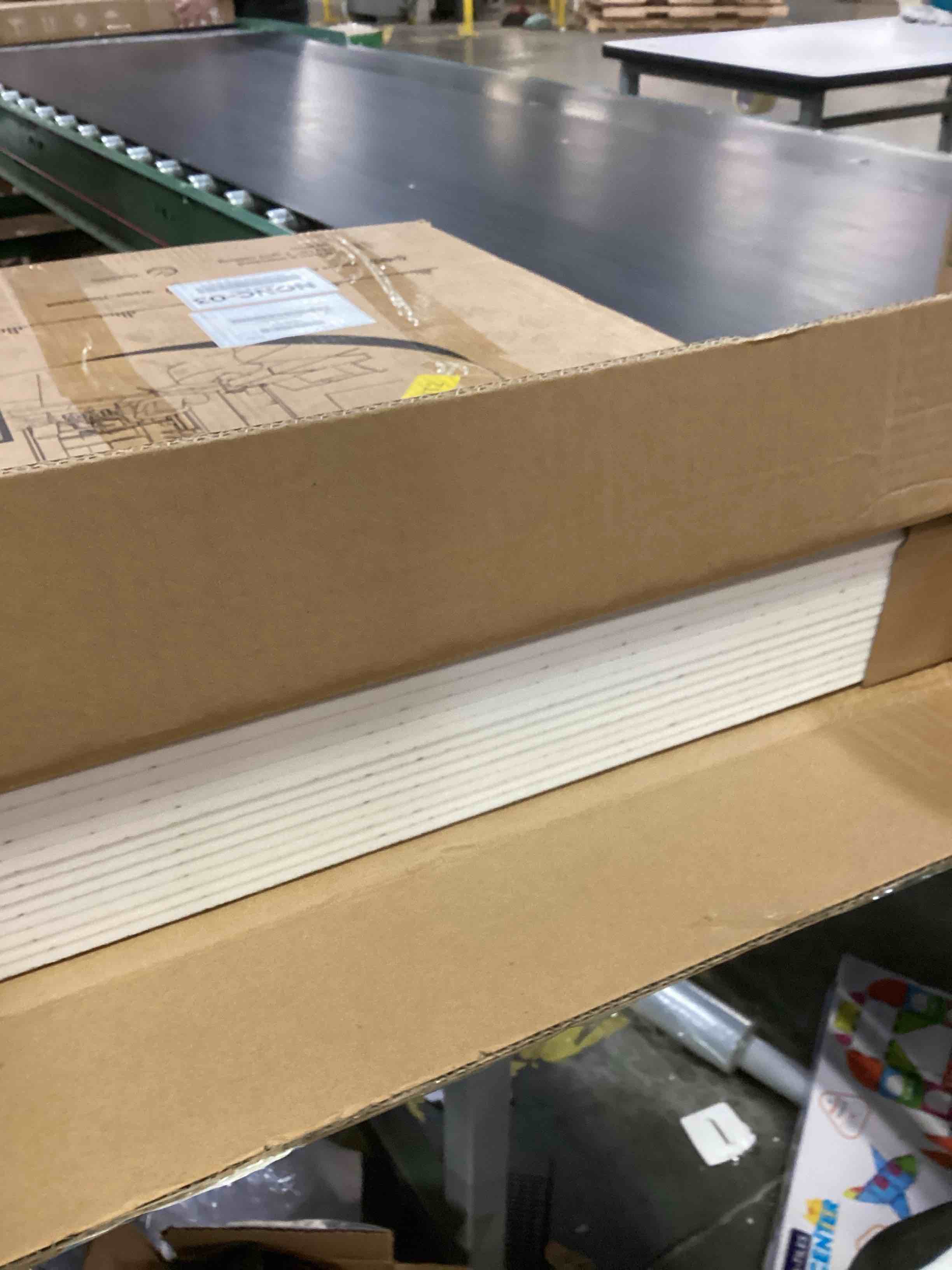 Condition photo showing New/Like New for Art3d Pro Drop Ceiling Tiles 2ft x 2ft, 12-Pack Waterproof Polyester Ceiling Panels for Office Basement Kitchen Recording Room, Reusable,Covers 48 Sq.Ft, White Stucco Printing White Stucco Printing 24*24 12pcs