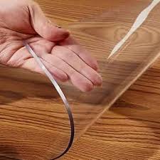 Clear PVC Mat 3x4ft, 2mm Thick Soft Vinyl Mat for Countertop, Table or Hard Floor, Scratch-Resistant
