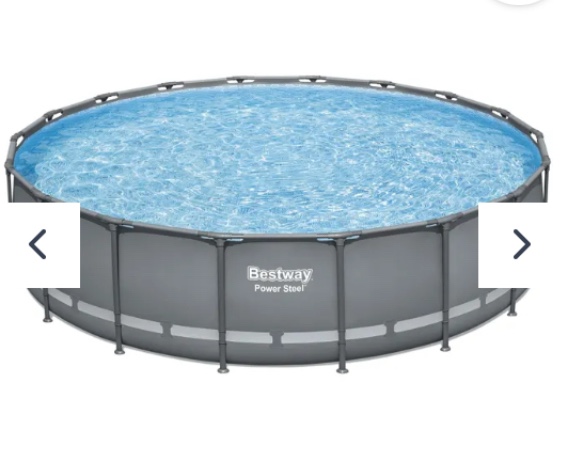 pick up 2 box Bestway Power Steel 18’ x 48” Round Above Ground Pool Set