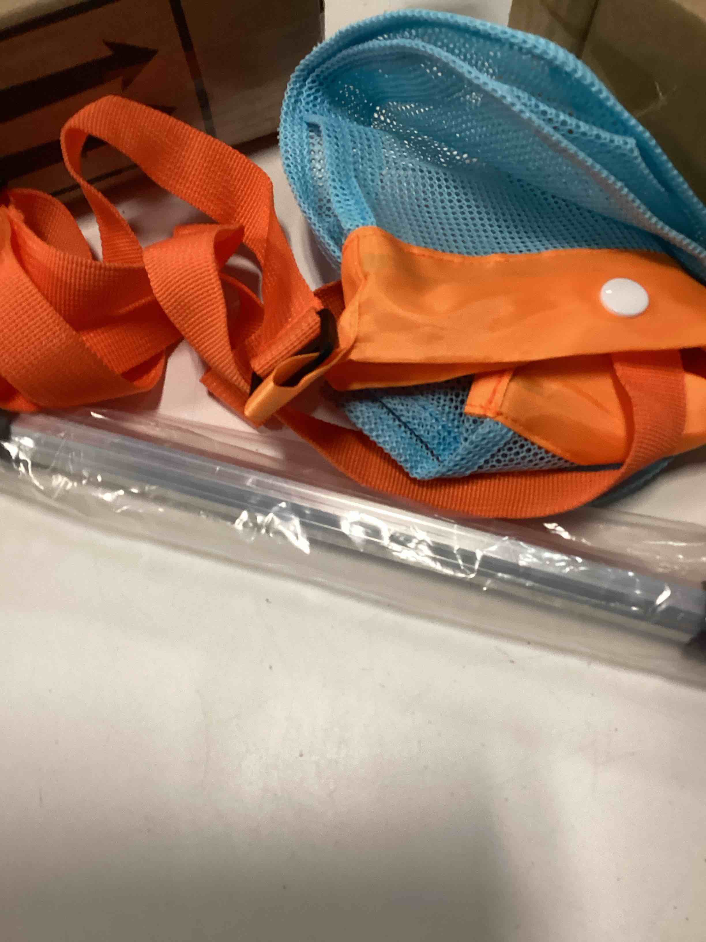 Condition photo showing Good Condition for 1 Pack Sand Sifter with Seashell Bags - 21.6"~33" Adjustable Shark Tooth Sifter for The Beach Seashell Collecting, Mesh Shovel Scooper with Retractable Handle, Beach Toys for Adults Family Kids