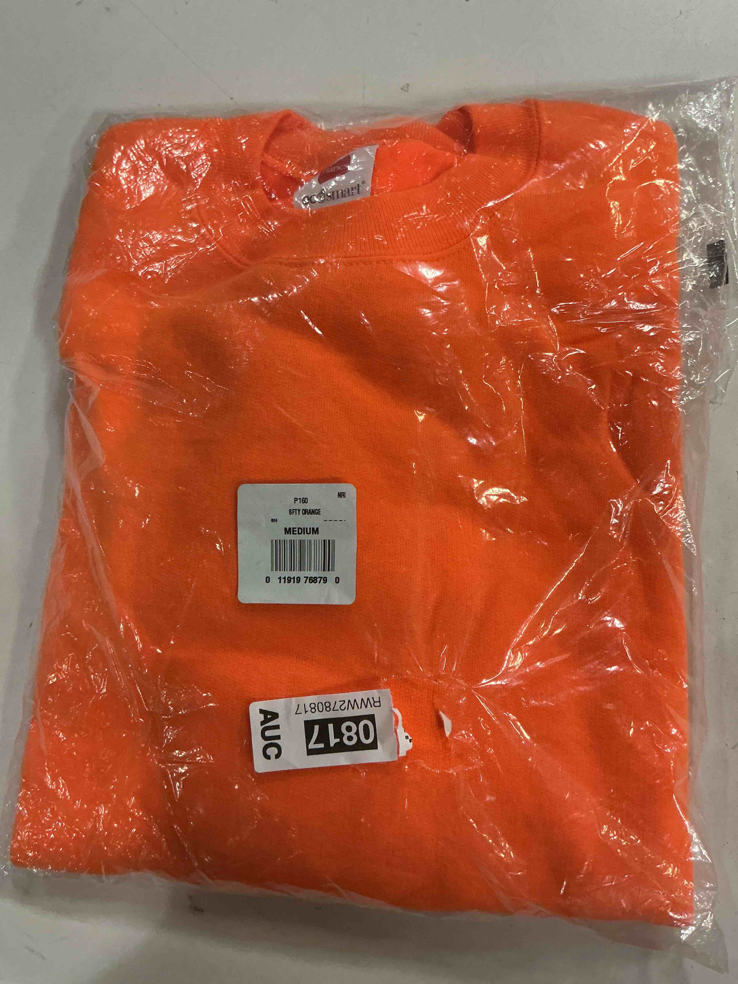 Condition photo showing New/Like New for Hanes Men's P1607 size M (orange)