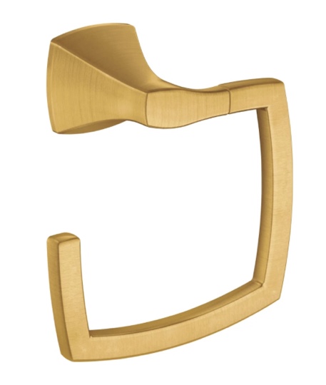 Moen Voss Brushed Gold Bathroom -Towel Ring, YB5186BG