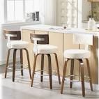 Swivel Upholstered Counter & Bar Stool