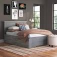 asparas solid wood storage platform bed with footboard and under bed drawers