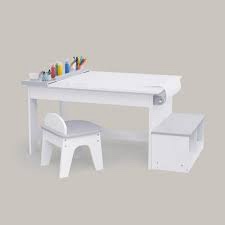 teamson kids fantasy fields little artist monet play art table kids furniture white grey