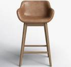 Bahari Leather Swivel Stool